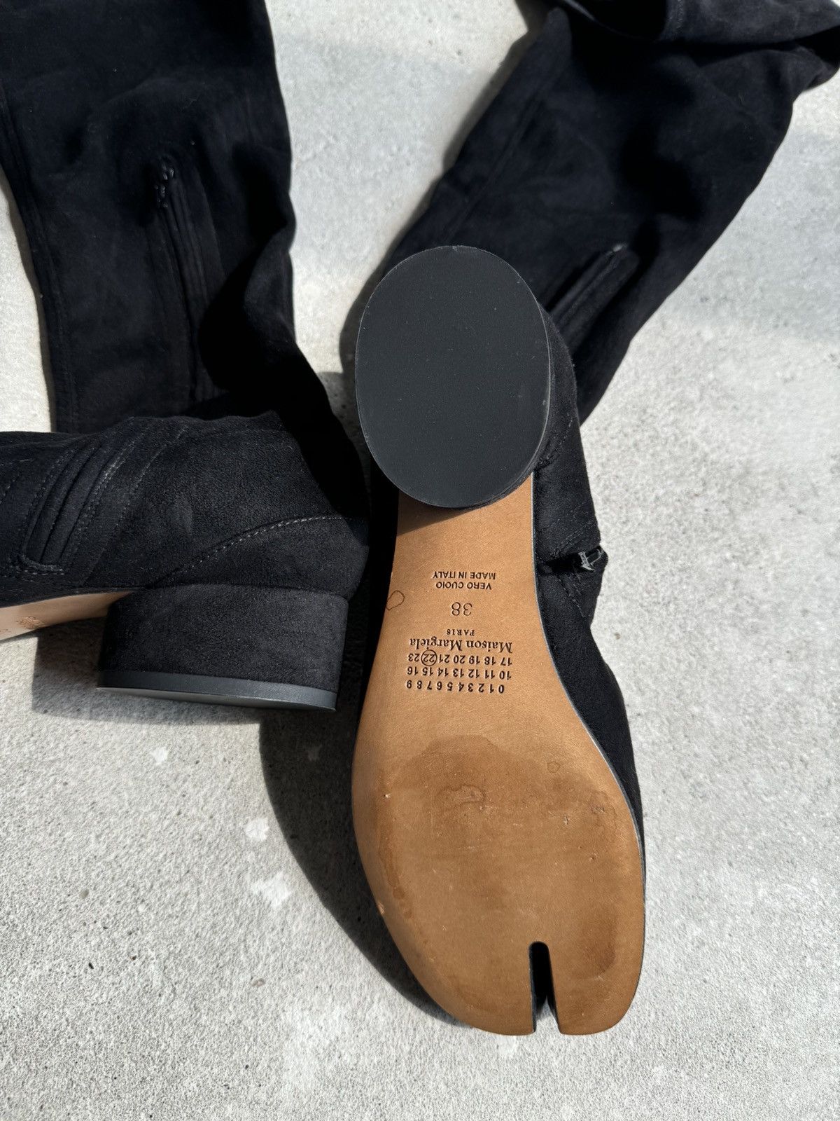 Maison Margiela Maison Margiela Tabi Suede High Boots Size US 7 / IT 37 - 11 Thumbnail