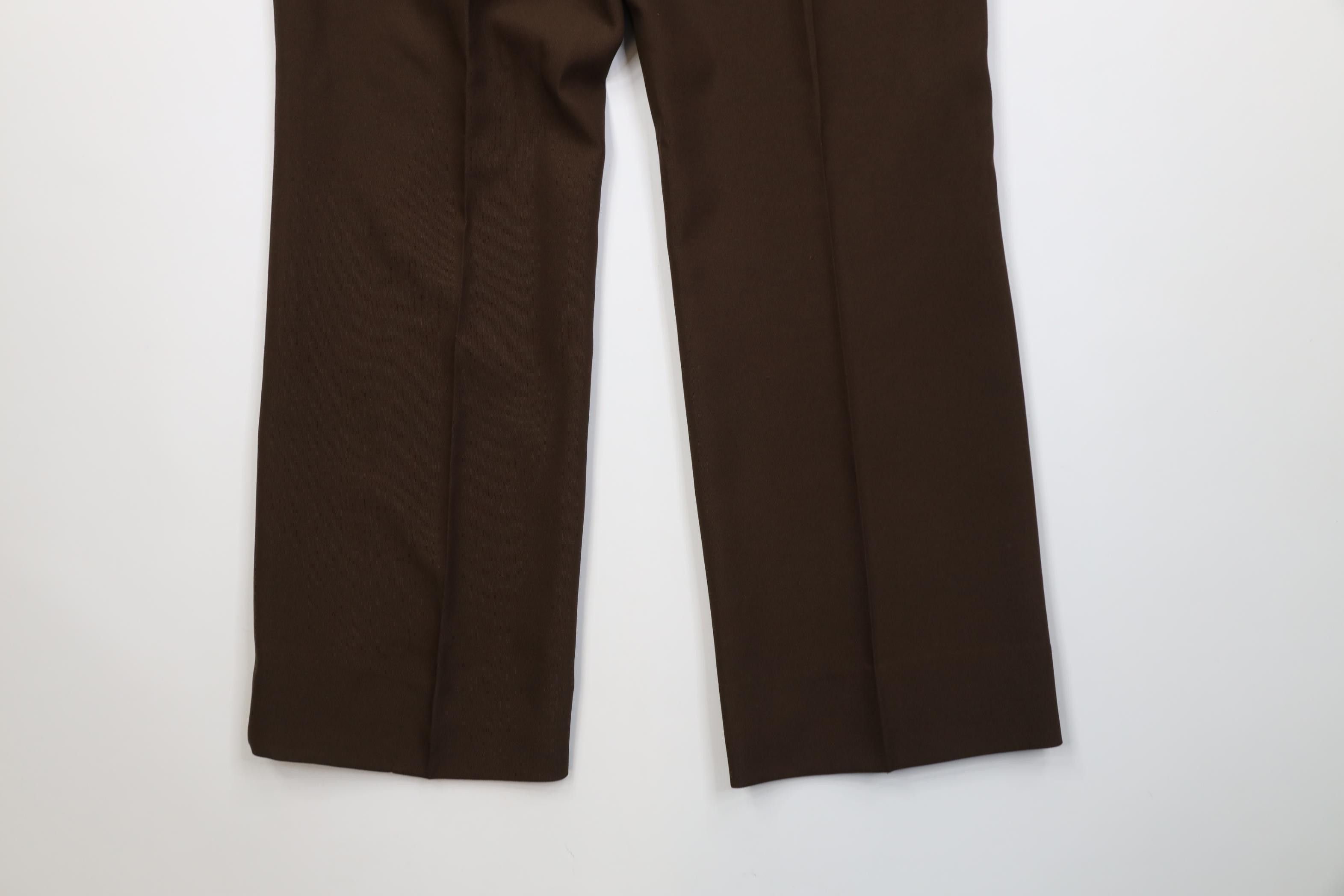 Vintage Vintage 70s Streetwear Bell Bottoms Chino Pants Brown USA Size US 34 / EU 50 - 10 Thumbnail