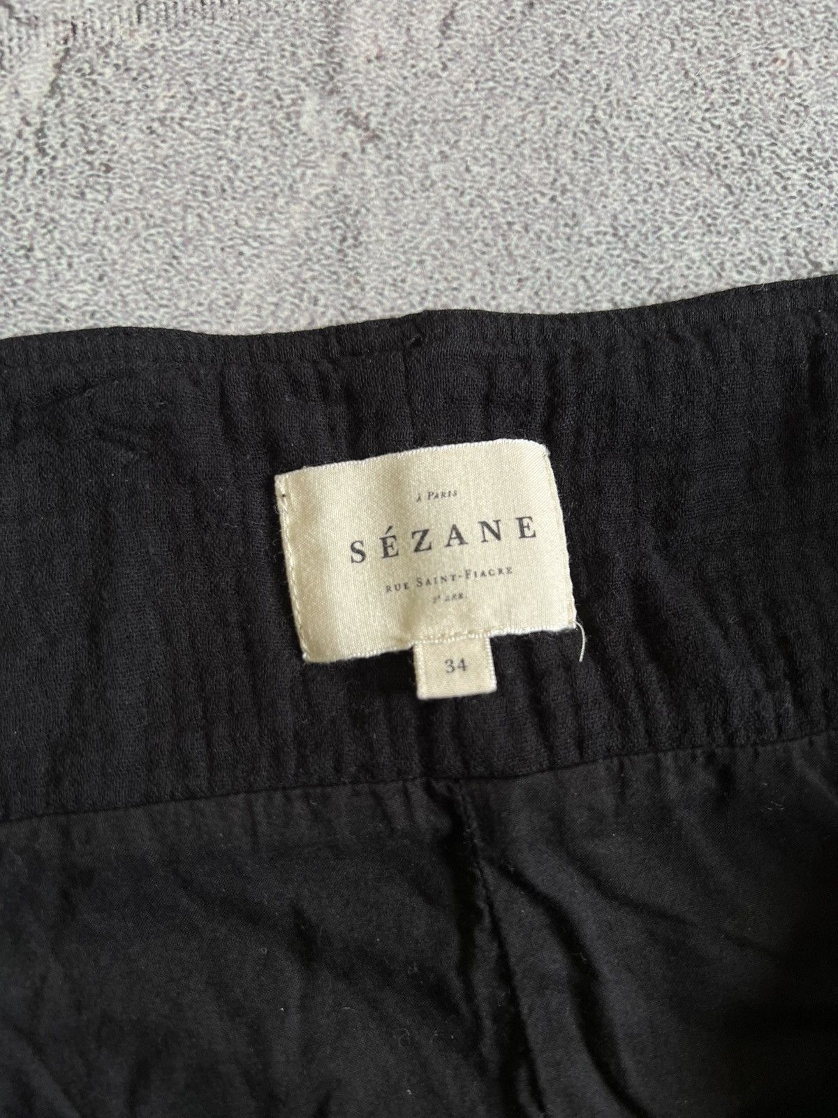 Sezane Sezane Hayda Skirt Gauze Mini Button Front High Black Sz 34 Size 24" / US 00 / IT 34 - 5 Thumbnail