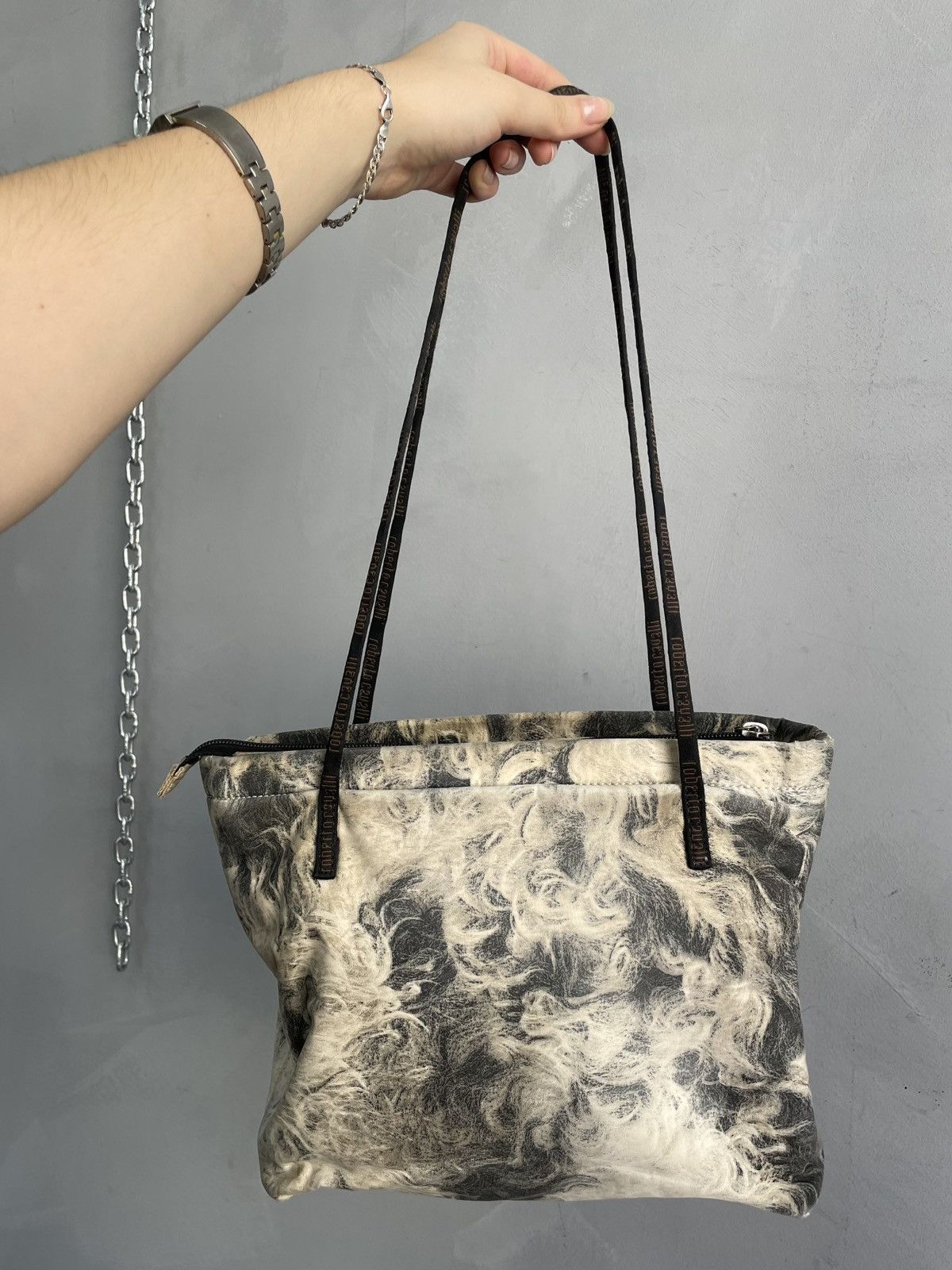 Roberto Cavalli Rare Roberto Cavalli crazy abstract print y2k hand bag Size ONE SIZE - 2 Thumbnail