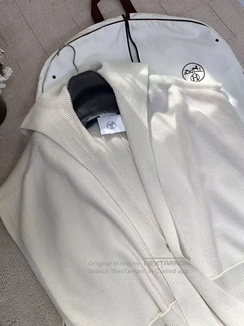 Hermes Hermes size TU Cashmere Knit Hooded Coat Size M / US 6-8 / IT 42-44 - 7 Thumbnail