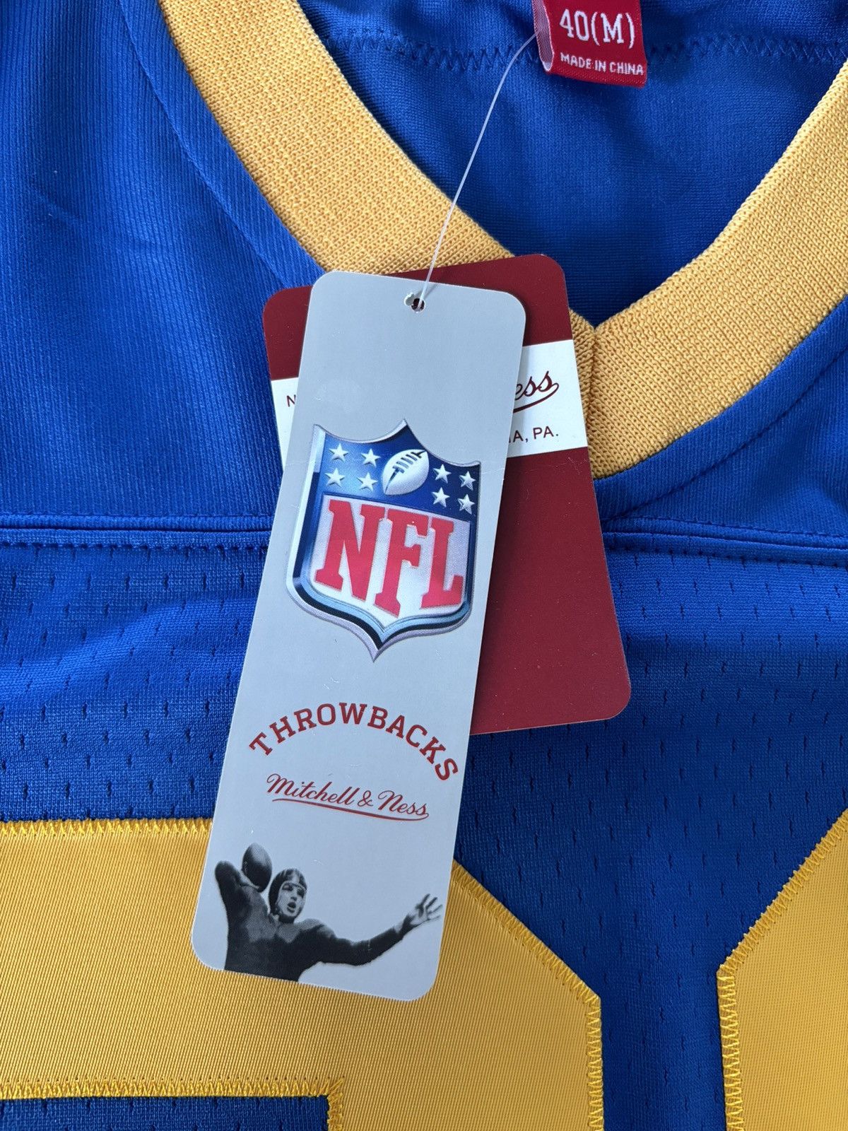 Mitchell & Ness Marshall Faulk Royal St. Louis Rams Gridiron Classics 1999 Size US XXS / EU 40 - 4 Thumbnail