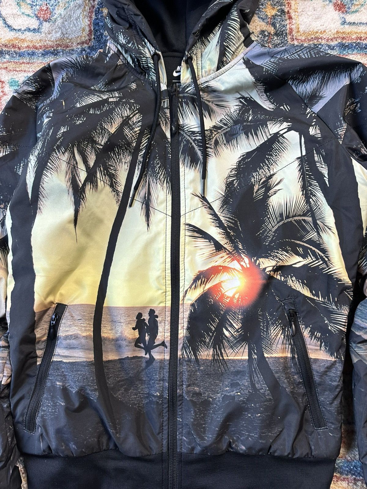 Nike Nike Beach All Over Print Zip-up Hoodie Jacket Medium Size M / US 6-8 / IT 42-44 - 4 Thumbnail