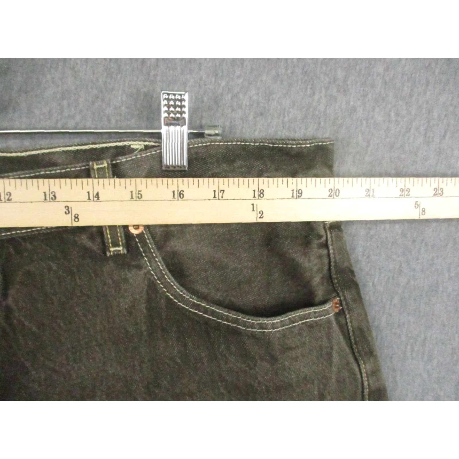 Levi's Levi's 501XX Jeans Button Fly 42x30 Men Straight Dark Brown Denim Jeans Size US 40 / EU 56 - 4 Thumbnail