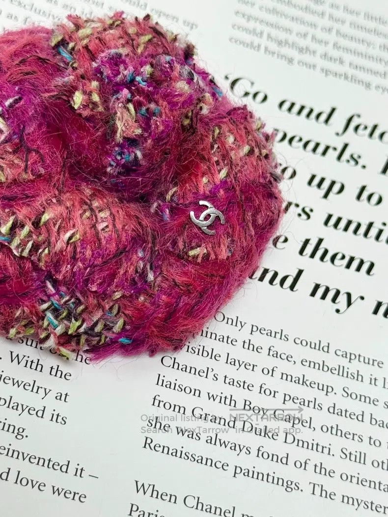 Chanel Chanel 14A handicraft workshop orange pink camelia brooch Size ONE SIZE - 2 Thumbnail