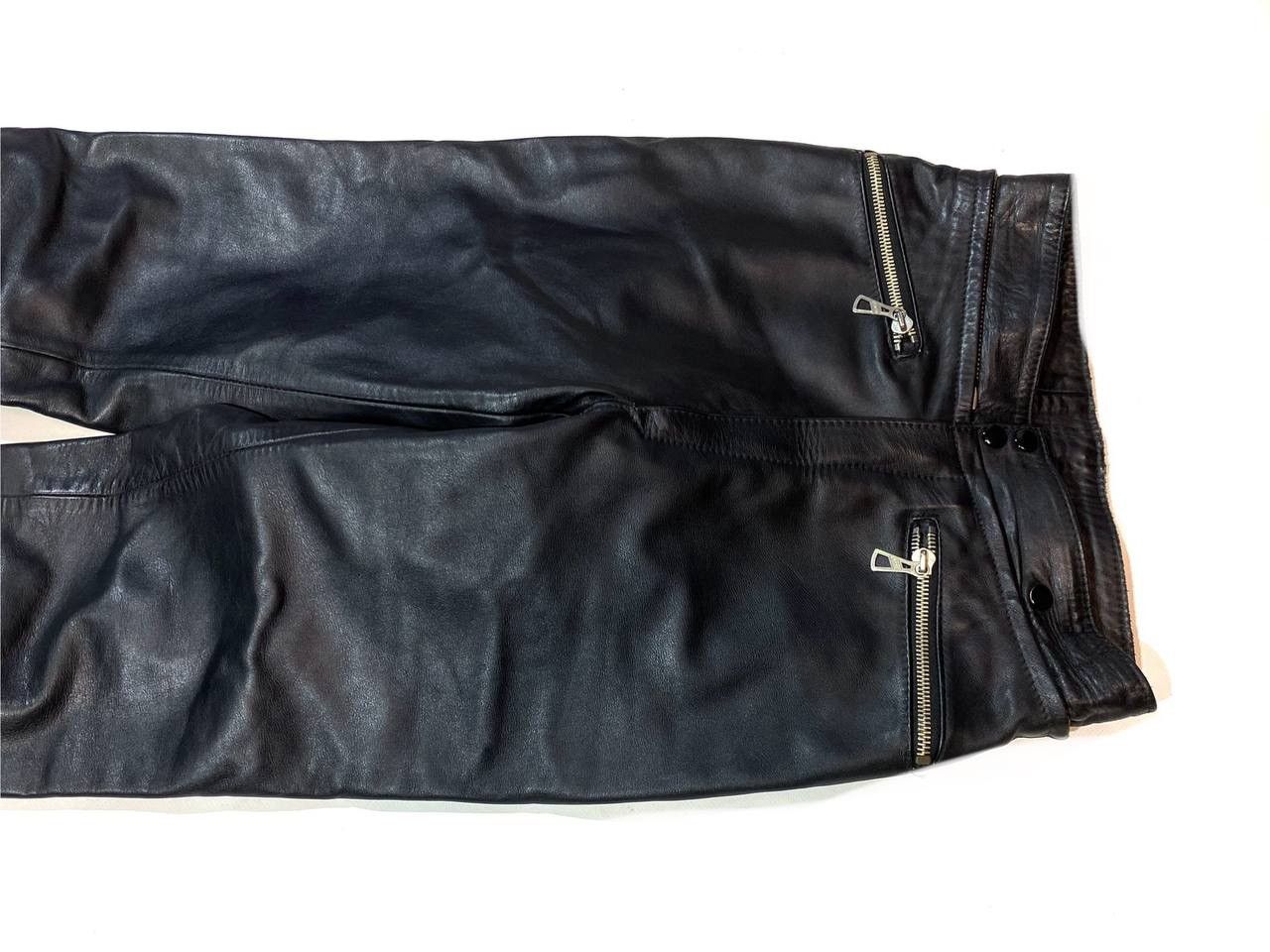 Leather × Vintage Harro Vintage Avangarde Racing Biker Leather Pants Size US 29 - 4 Thumbnail