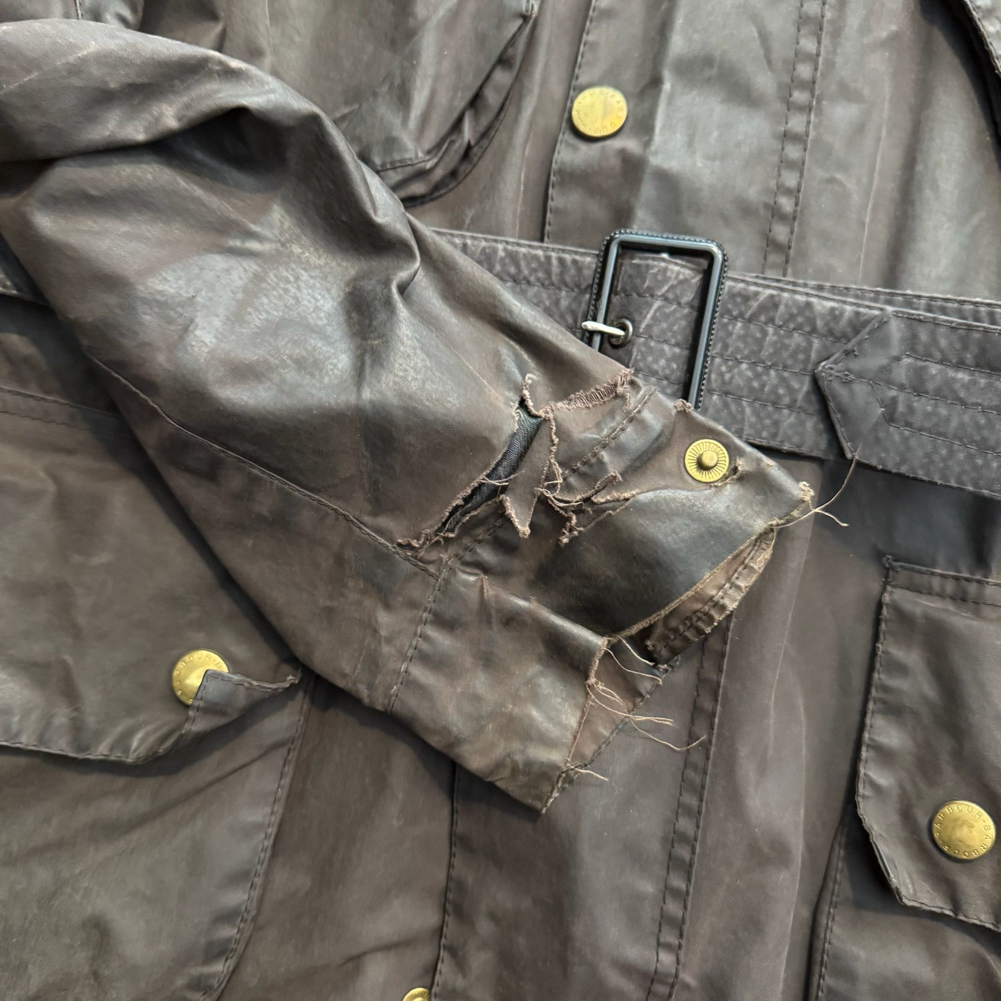 Barbour Barbour International Waxed Blue Jacket Size US L / EU 52-54 / 3 - 5 Thumbnail