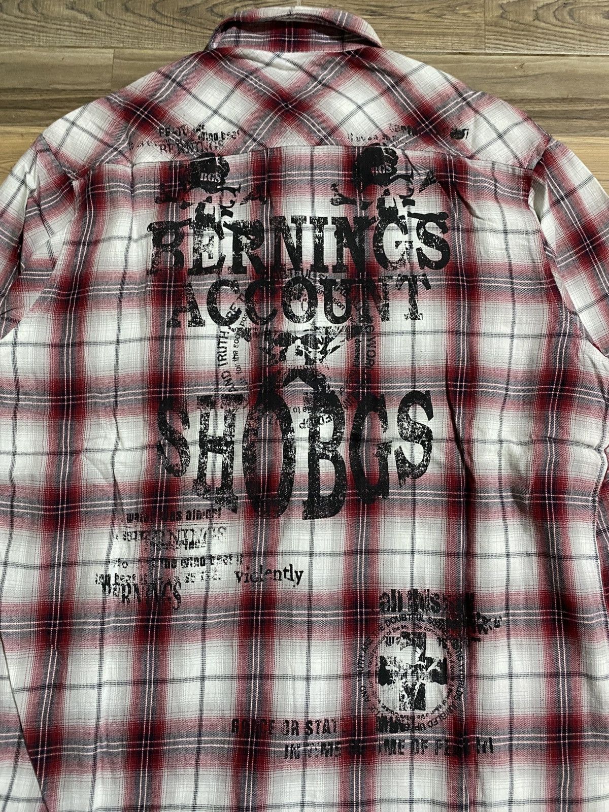 Japanese Brand × Vintage BERNINGS SHO BONDAGE SHIRT Size US L / EU 52-54 / 3 - 10 Thumbnail