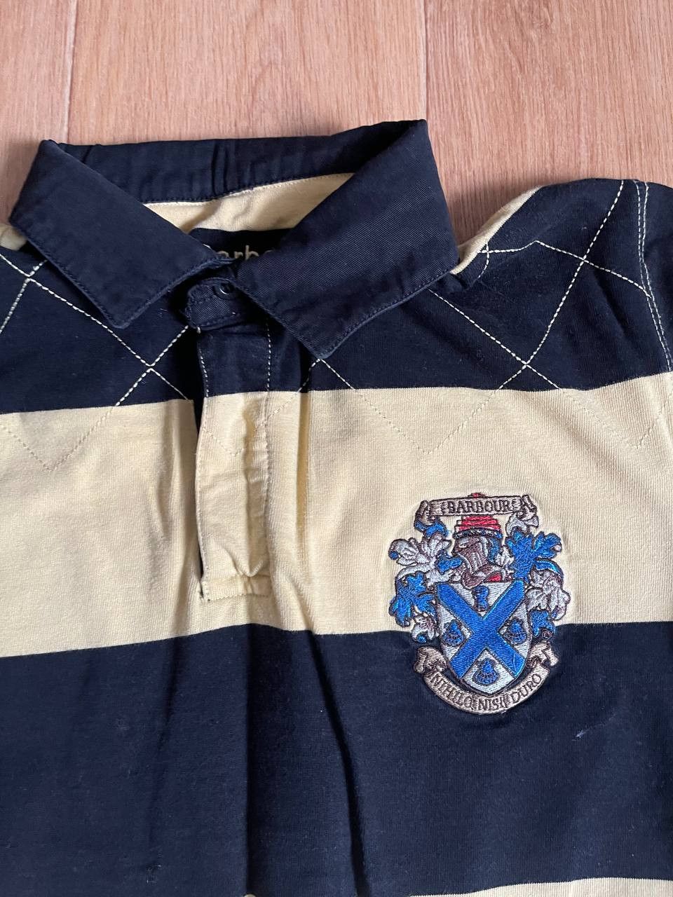 Barbour × Vintage Vintage Barbour Rugby Longsleeve Size US S / EU 44-46 / 1 - 3 Thumbnail