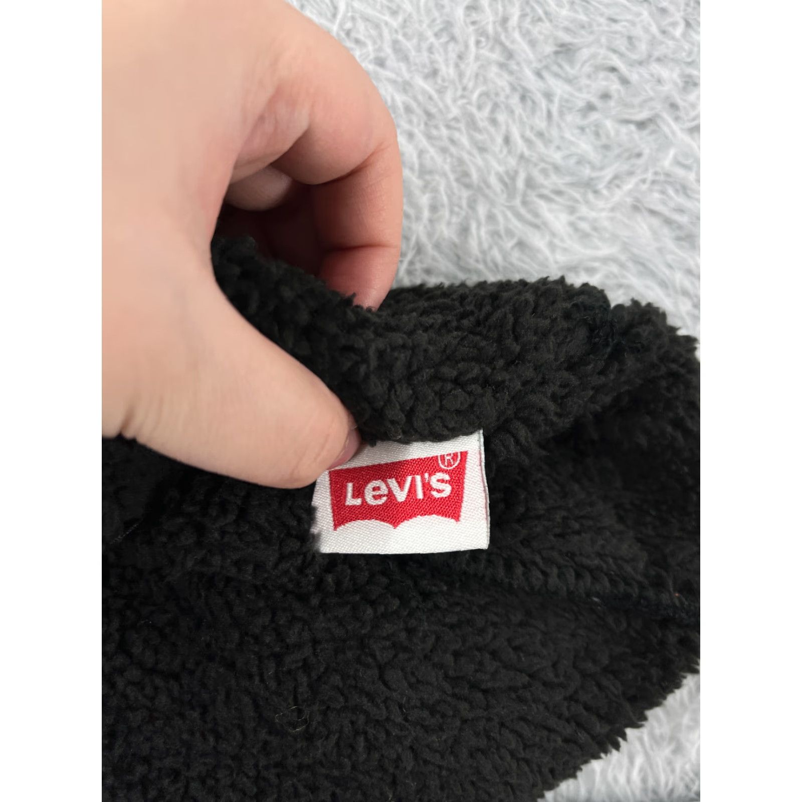 Levi's Levi's Beanie Toque Adult One Size Dark Gray Knit Cotton Polyester Blend Lined Ski Hat Unisex Adults Casual Winter Mens Womens Size ONE SIZE - 7 Thumbnail