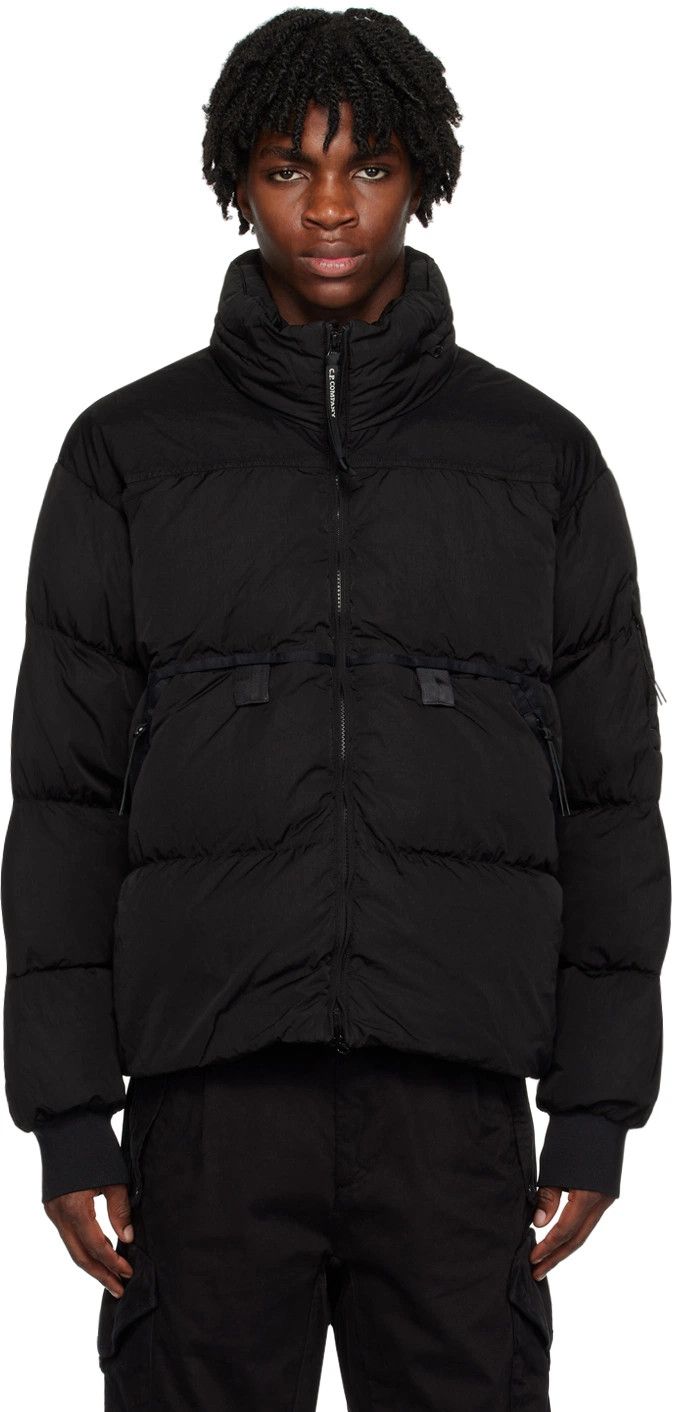 C.P. Company o1y1224 Zip Hooded Jacket in Black Size US XL / EU 56 / 4 - 1 Thumbnail