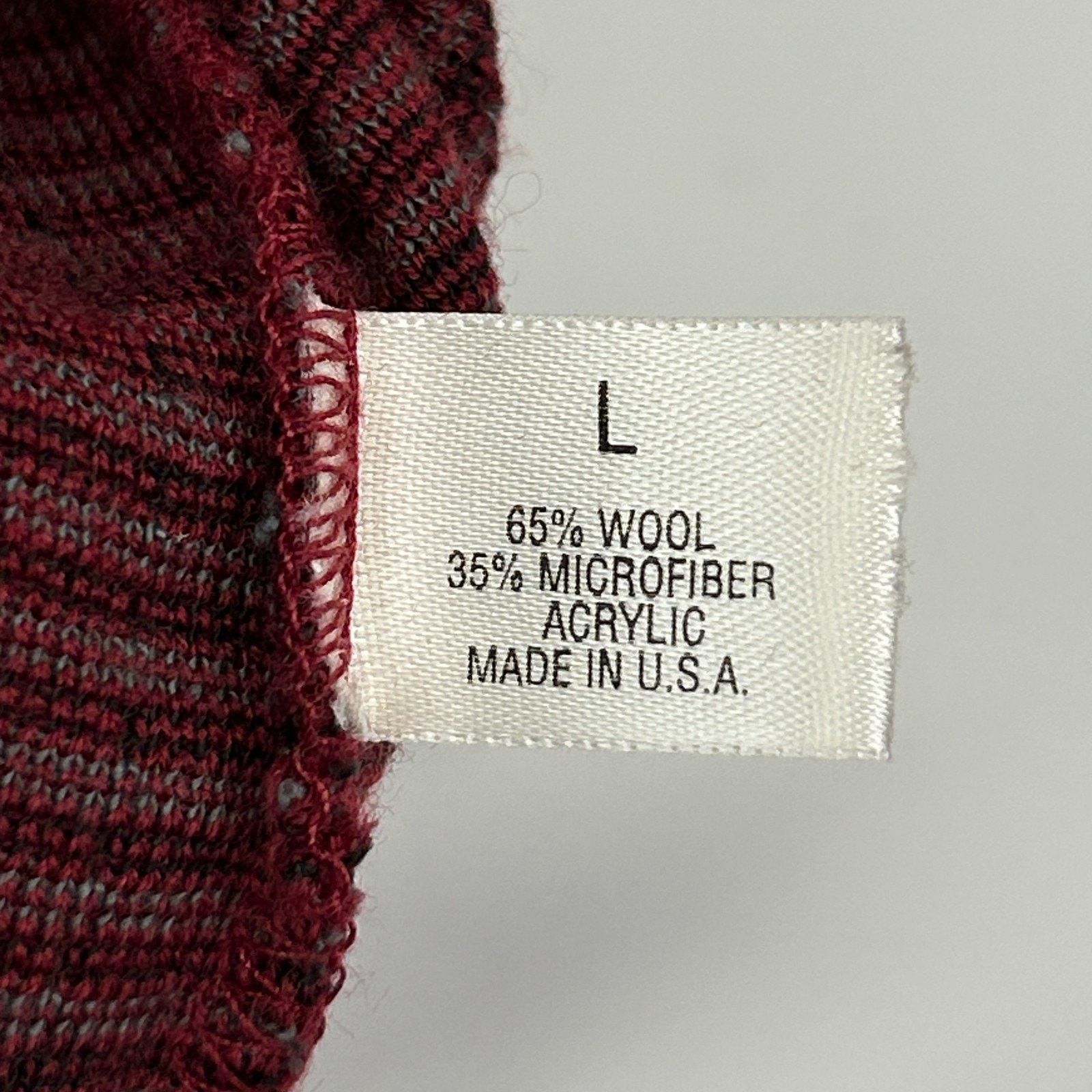 St. Croix Vintage 90s St Croix Shop Wool Blend Polo Sweater Red Large Size US L / EU 52-54 / 3 - 7 Thumbnail