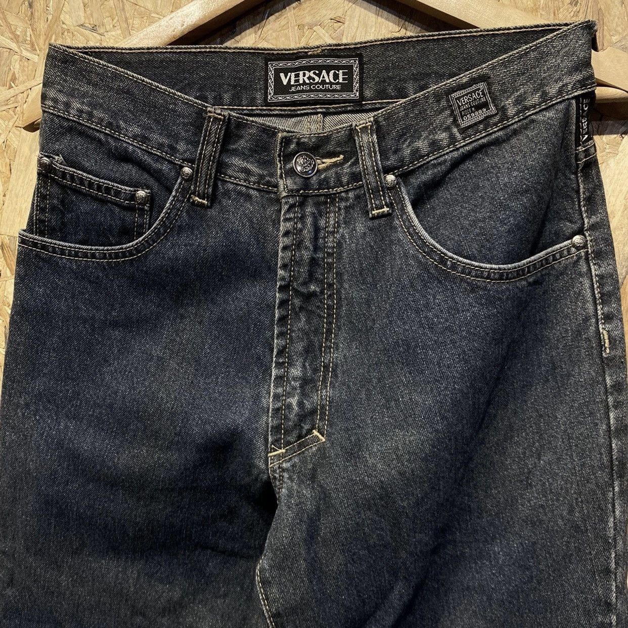 Versace Jeans Couture Vintage Versace Jeans Couture Black Denim Jeans Size US 30 / EU 46 - 3 Thumbnail