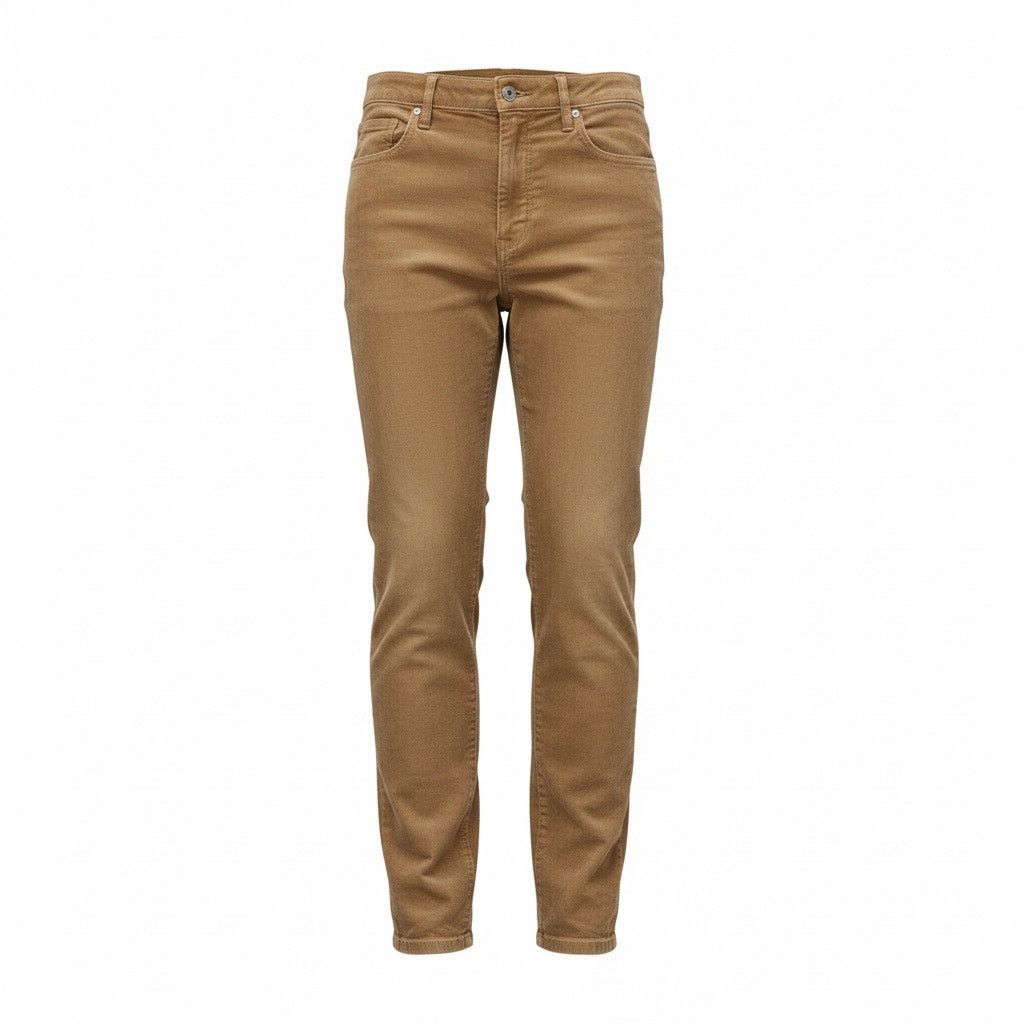 Loft LOFT Women’s Tan Corduroy Pants Size 4 Slim Straight Size 27" / US 4 / IT 40 - 1 Thumbnail