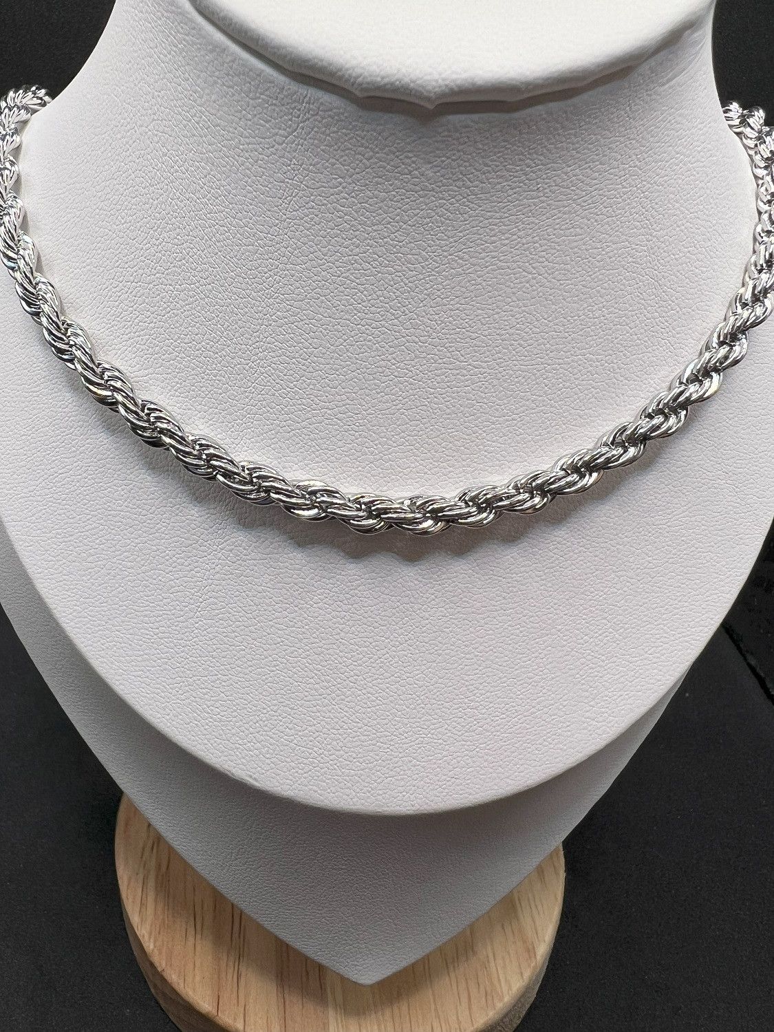 Jewelry Rope Silver Chain Necklace Size ONE SIZE - 3 Thumbnail