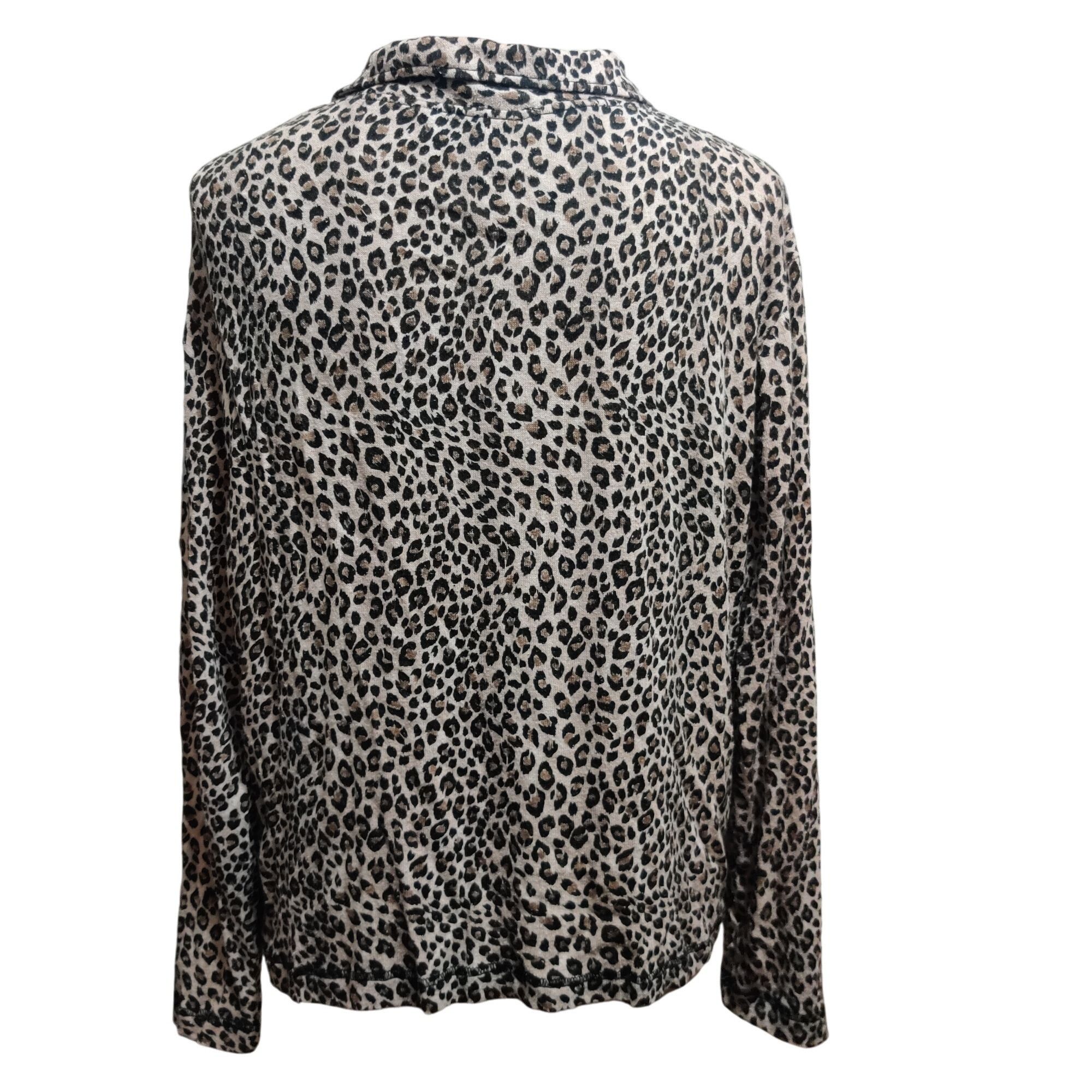 Vintage Vintage Cervelle L Matte Silk Leopard Print Blouse Long Slee Size L / US 10 / IT 46 - 5 Thumbnail
