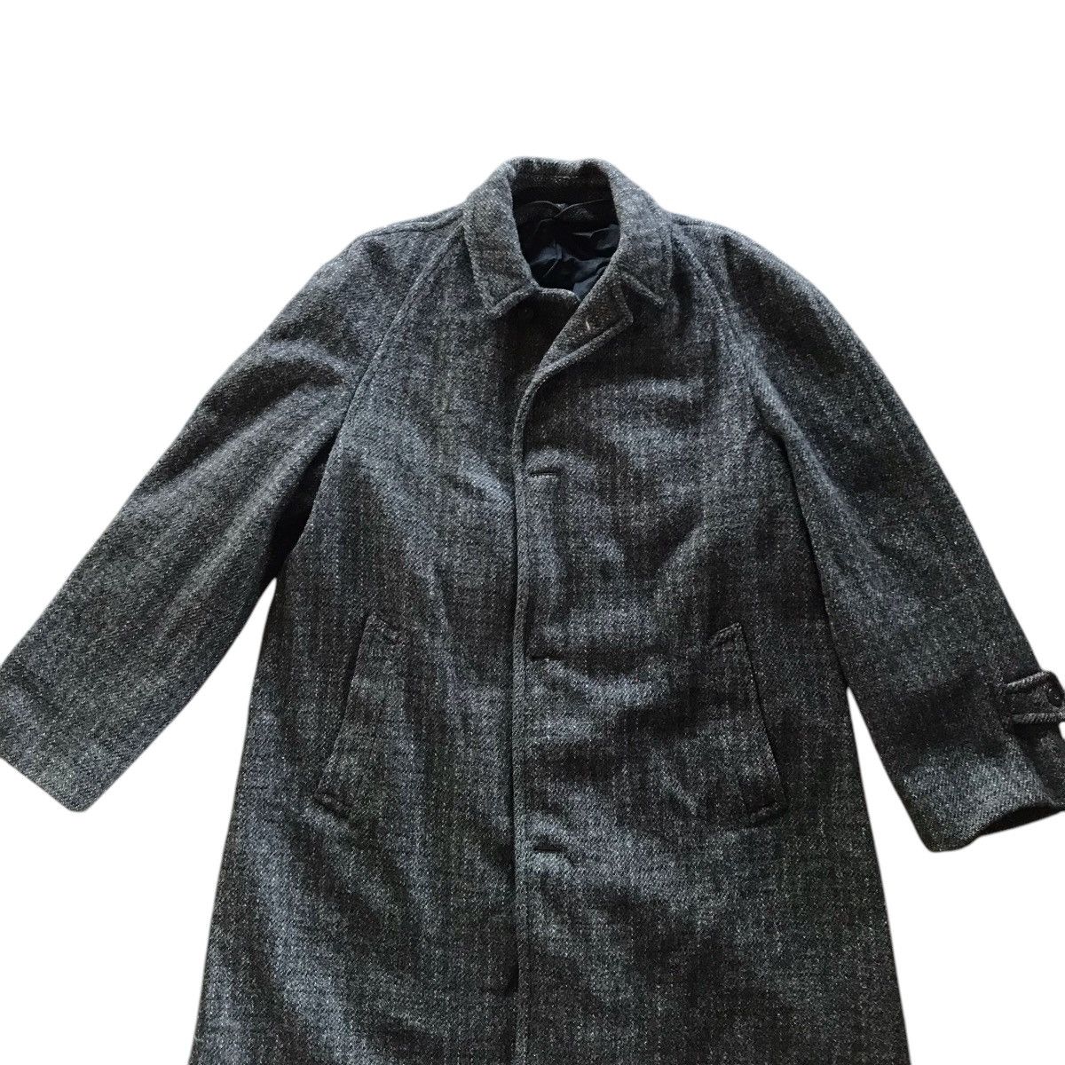 Harris Tweed × Vintage Rare Vintage Harris Tweed Wool Long Jacket Size US L / EU 52-54 / 3 - 2 Thumbnail