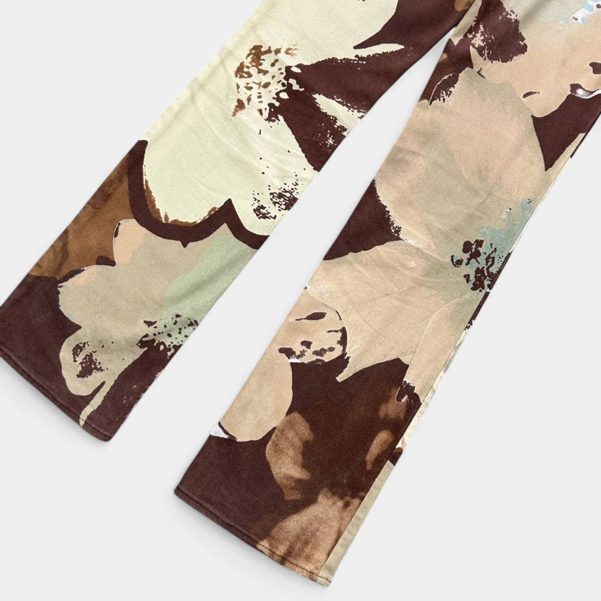 Just Cavalli Just Cavalli 2000s Floral Flared Jeans Size 29" - 7 Thumbnail