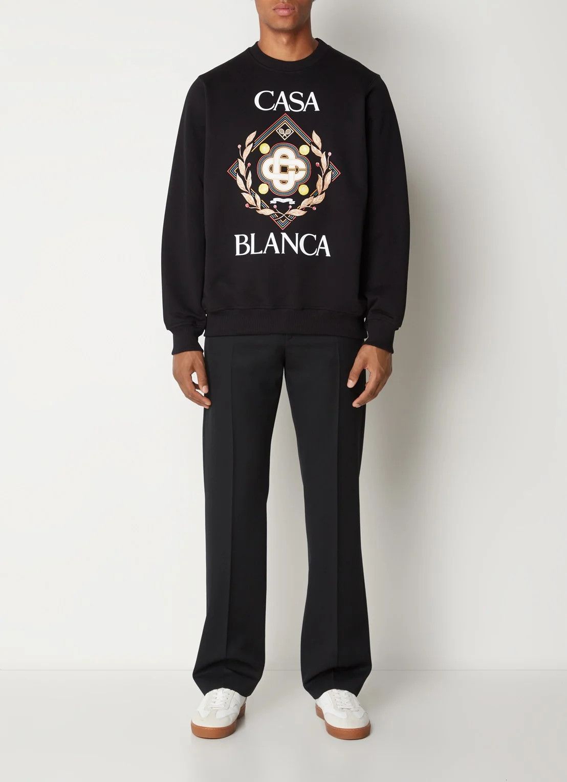 Casablanca o1mle0626 Championship Diamond Printed Sweatshirt in Black Size US L / EU 52-54 / 3 - 2 Thumbnail