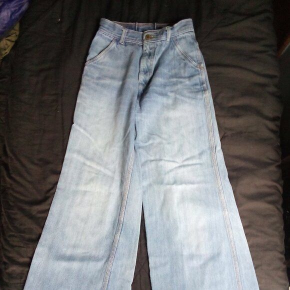 Other Vintage Pentimento Flare Bell Bottom High Waist Denim Jeans Size 32" / US 10 / IT 46 - 3 Thumbnail