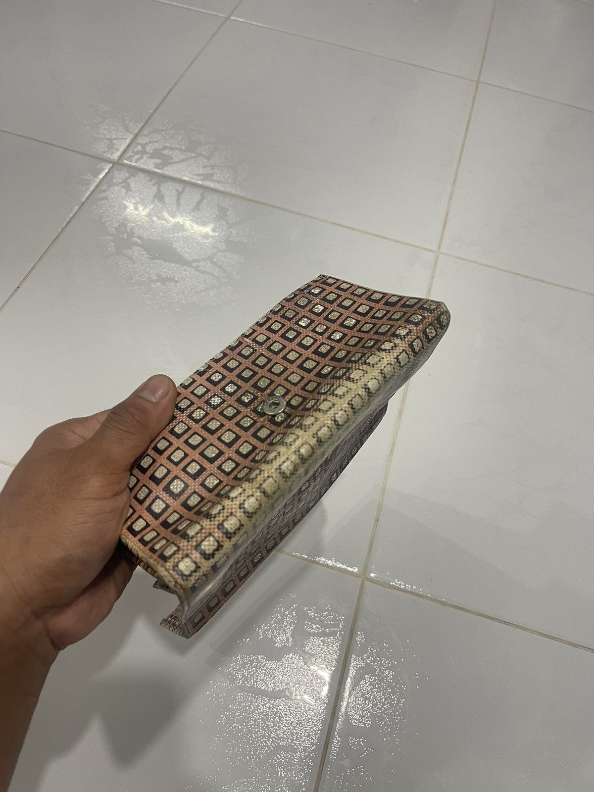 Marni × Vintage VINTAGE MARNİ ITALY PLAID BROWN LONG WALLET Size ONE SIZE - 9 Thumbnail
