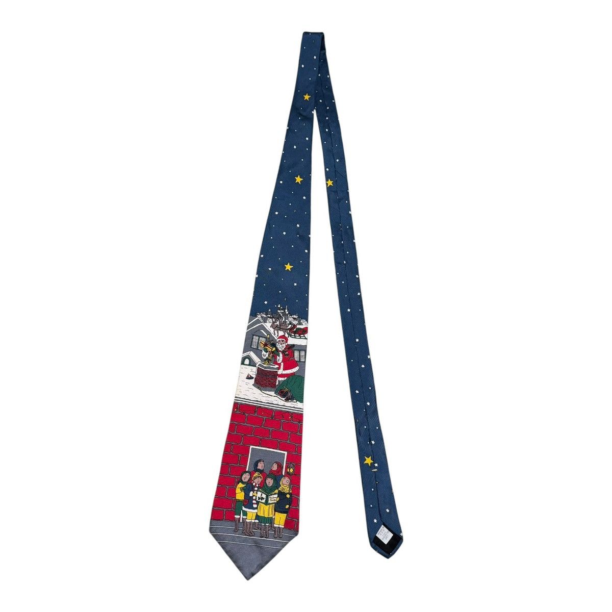 Dillard's × Vintage Vintage Dillards Mens Necktie Silk Tie Christmas Santa Size ONE SIZE - 2 Thumbnail