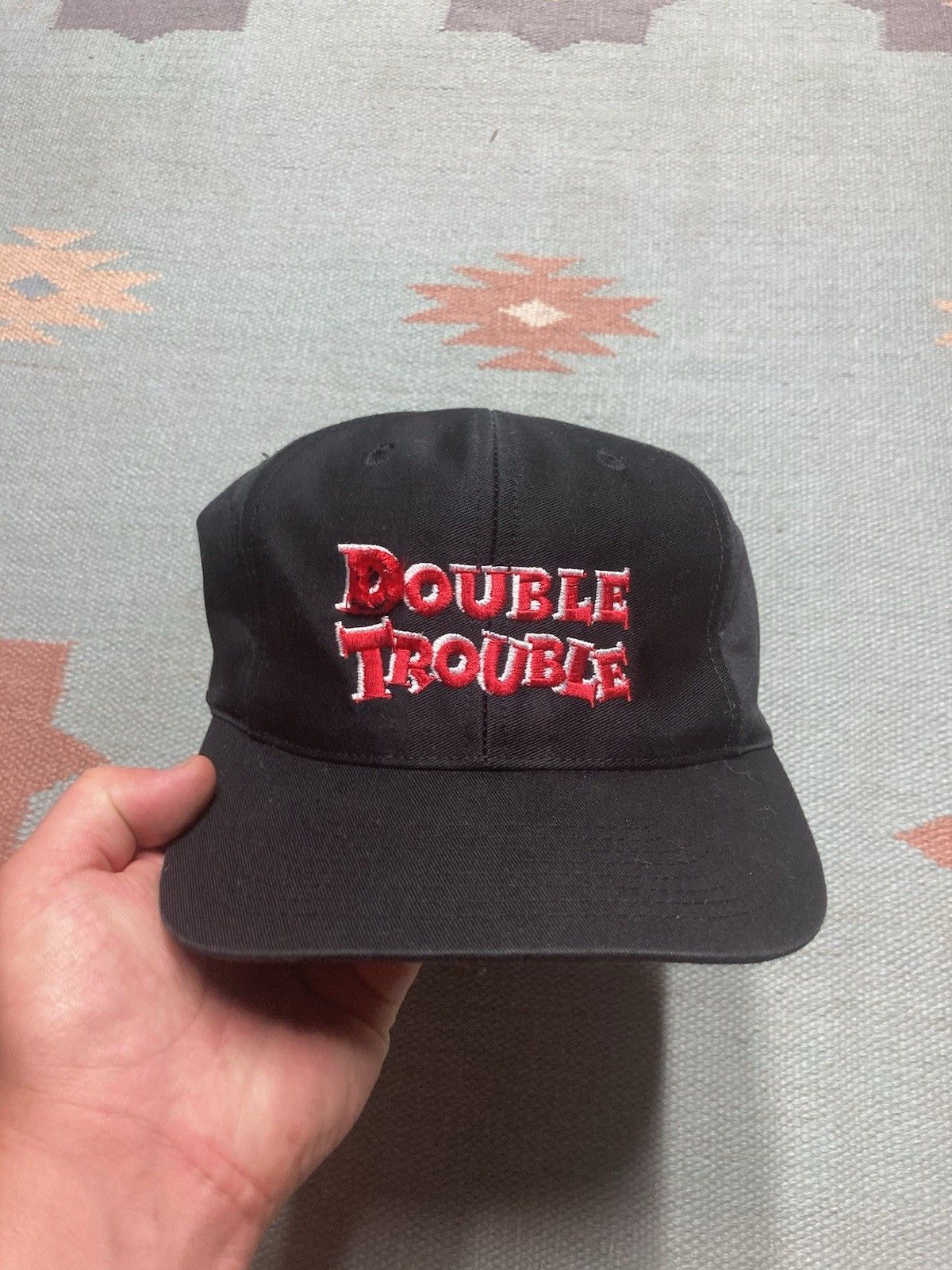 Vintage SnapBack hat double trouble Travis Tritt Marty Stuart countr Size ONE SIZE - 2 Thumbnail