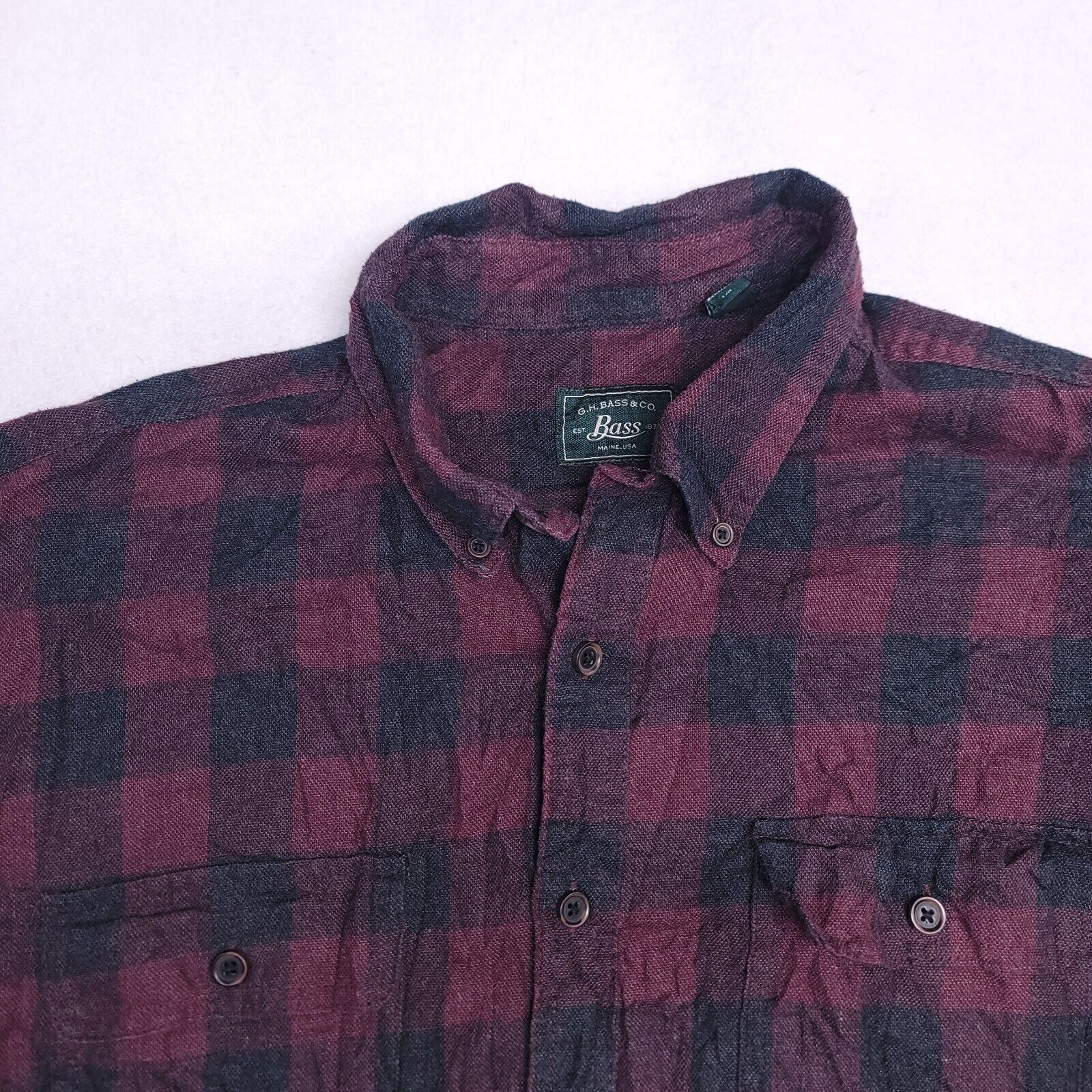 G.H. Bass & Co. GH Bass & Co Buffalo Check Flannel Shirt Mens Size L Red Size US L / EU 52-54 / 3 - 1 Thumbnail