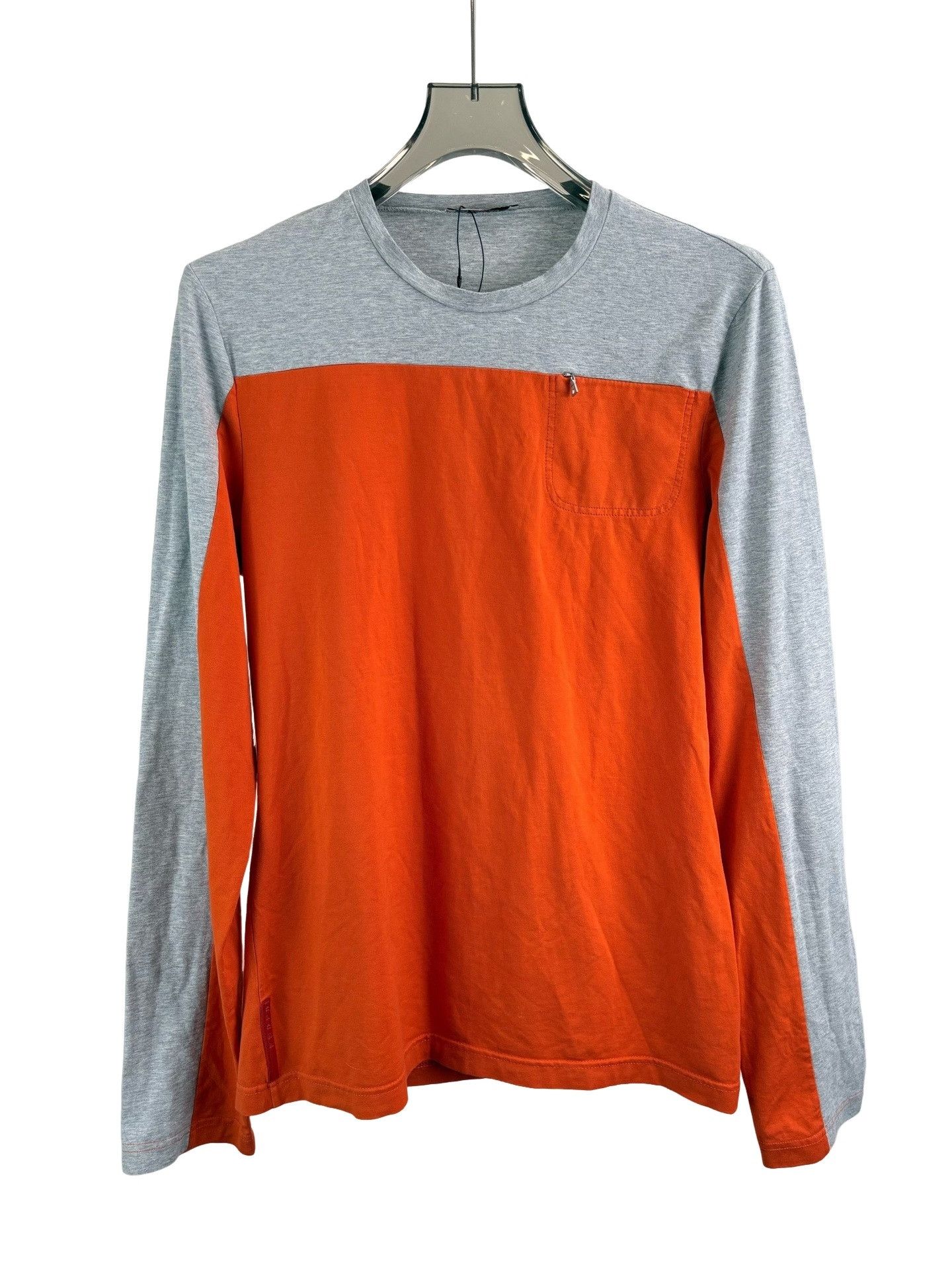 Prada Prada Two-Tone Long Sleeve T-Shirt XL Size US XL / EU 56 / 4 - 1 Thumbnail