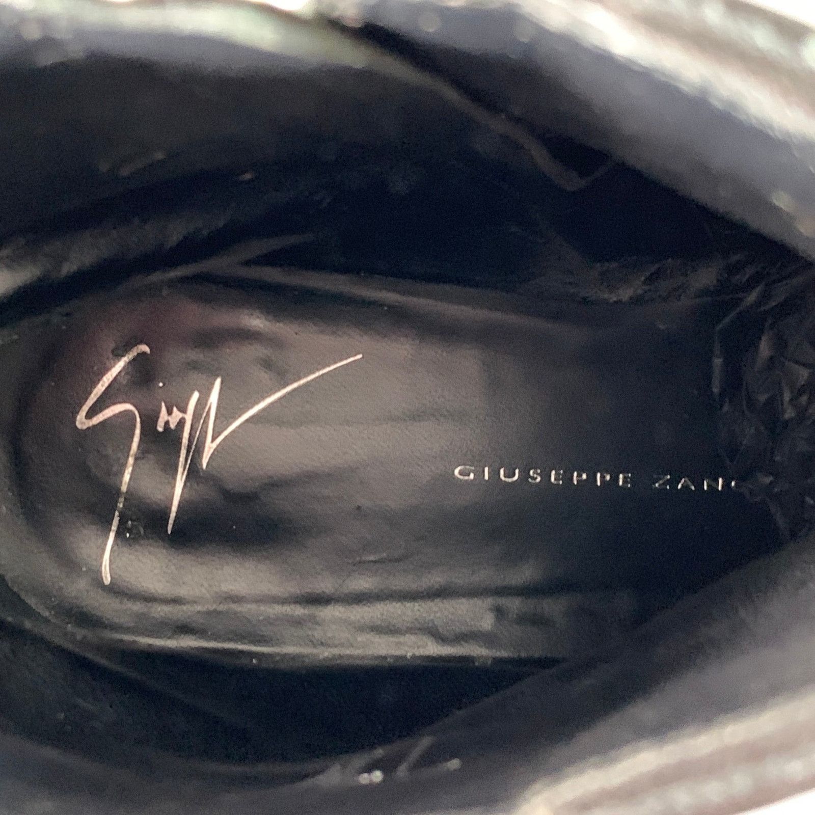 Giuseppe Zanotti GIUSEPPE ZANOTTI Black Leather Chain Side Zipper Ankle Boots Size US 5 / IT 35 - 7 Thumbnail