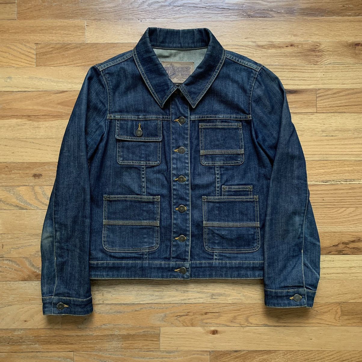 Louis Vuitton × Marc Jacobs SS2006 Cargo Dark Wash Denim Jacket Size M / US 6-8 / IT 42-44 - 1 Thumbnail