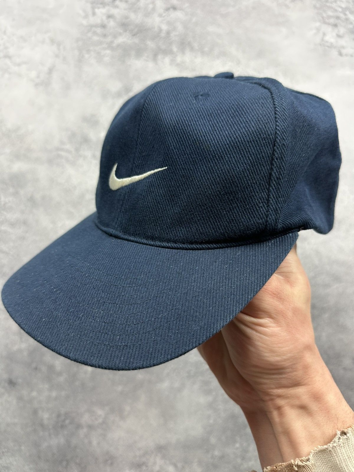 Nike Vintage 90s Nike Y2K Dad Hat Drill Swoosh Streetwear Cap Size ONE SIZE - 5 Thumbnail