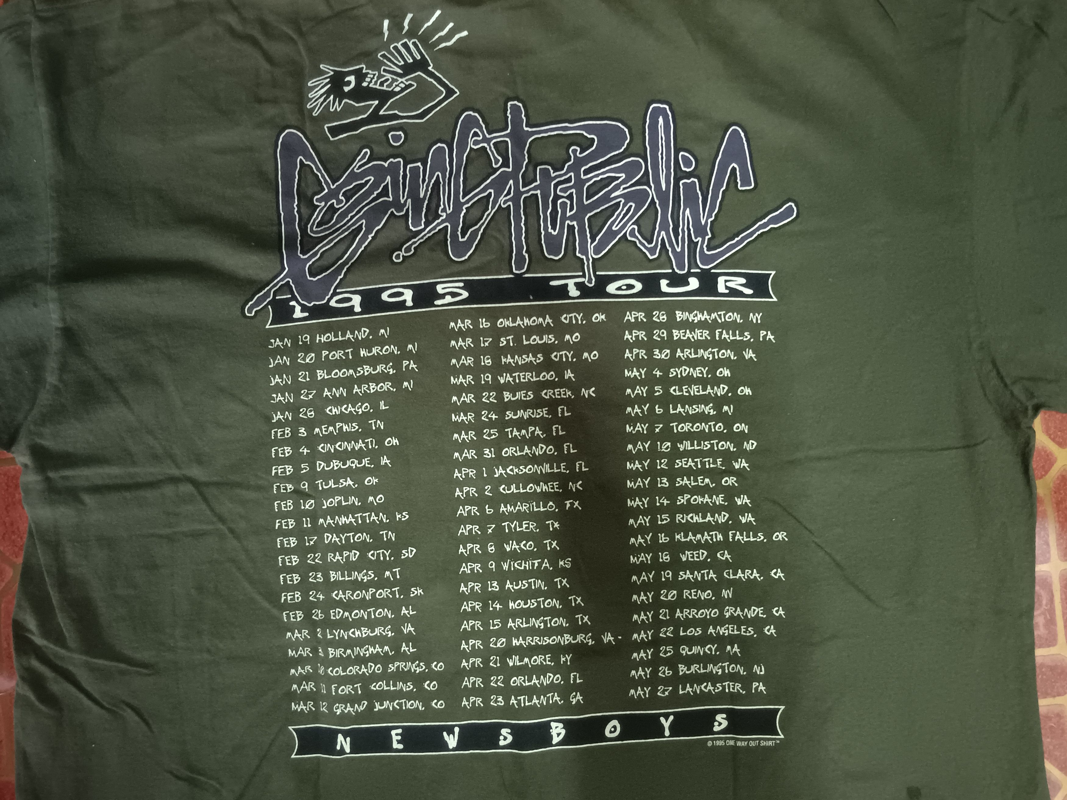 Band Tees × Vintage NewsBoys Rock Band Vintage - Going Public Tour 1995 Size US XL / EU 56 / 4 - 5 Thumbnail