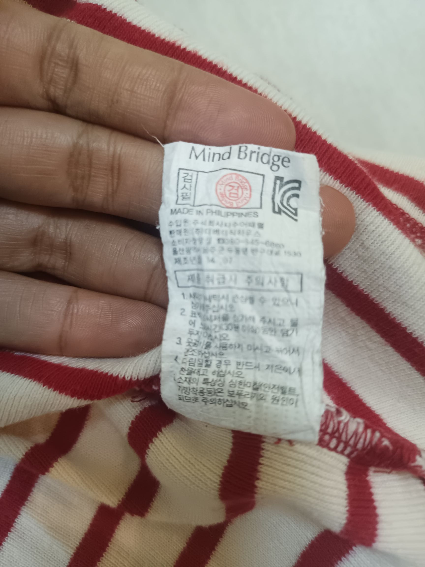 Japanese Brand MIND BRIDGE Striped Affliction Top Long Sleeve Size L / US 10 / IT 46 - 8 Thumbnail