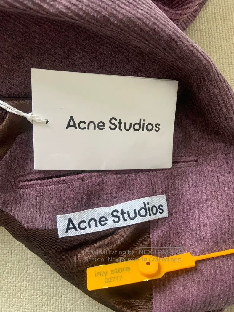 Acne Studios Acne Studios Solid color single-breasted long-sleeve jacke Size 44L - 3 Thumbnail