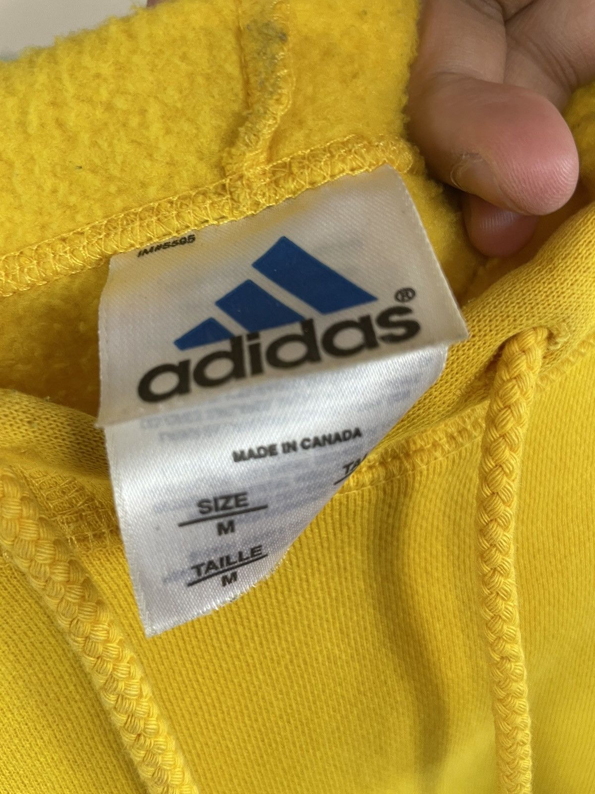 Adidas × Vintage Vintage Y2K Boxy Oversized Adidas Spellout Hoodie Size US M / EU 48-50 / 2 - 3 Thumbnail