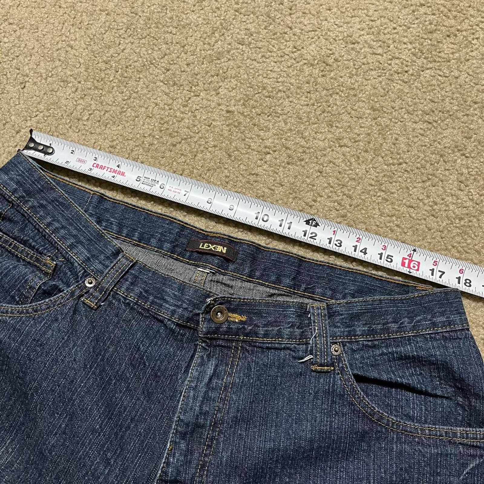 Other Lexen Y2K Baggy Skater Orange Embroidered Jeans 38Wx30L Size US 38 / EU 54 - 5 Thumbnail
