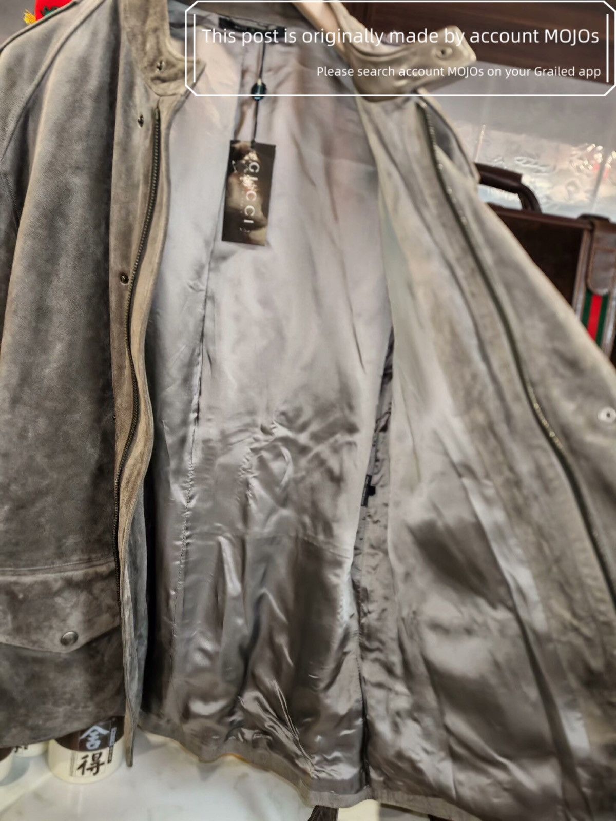 Gucci Sz 52 Gucci Lamb Leather Suede M65 Leather Jacket mojos1147 Size US L / EU 52-54 / 3 - 5 Thumbnail