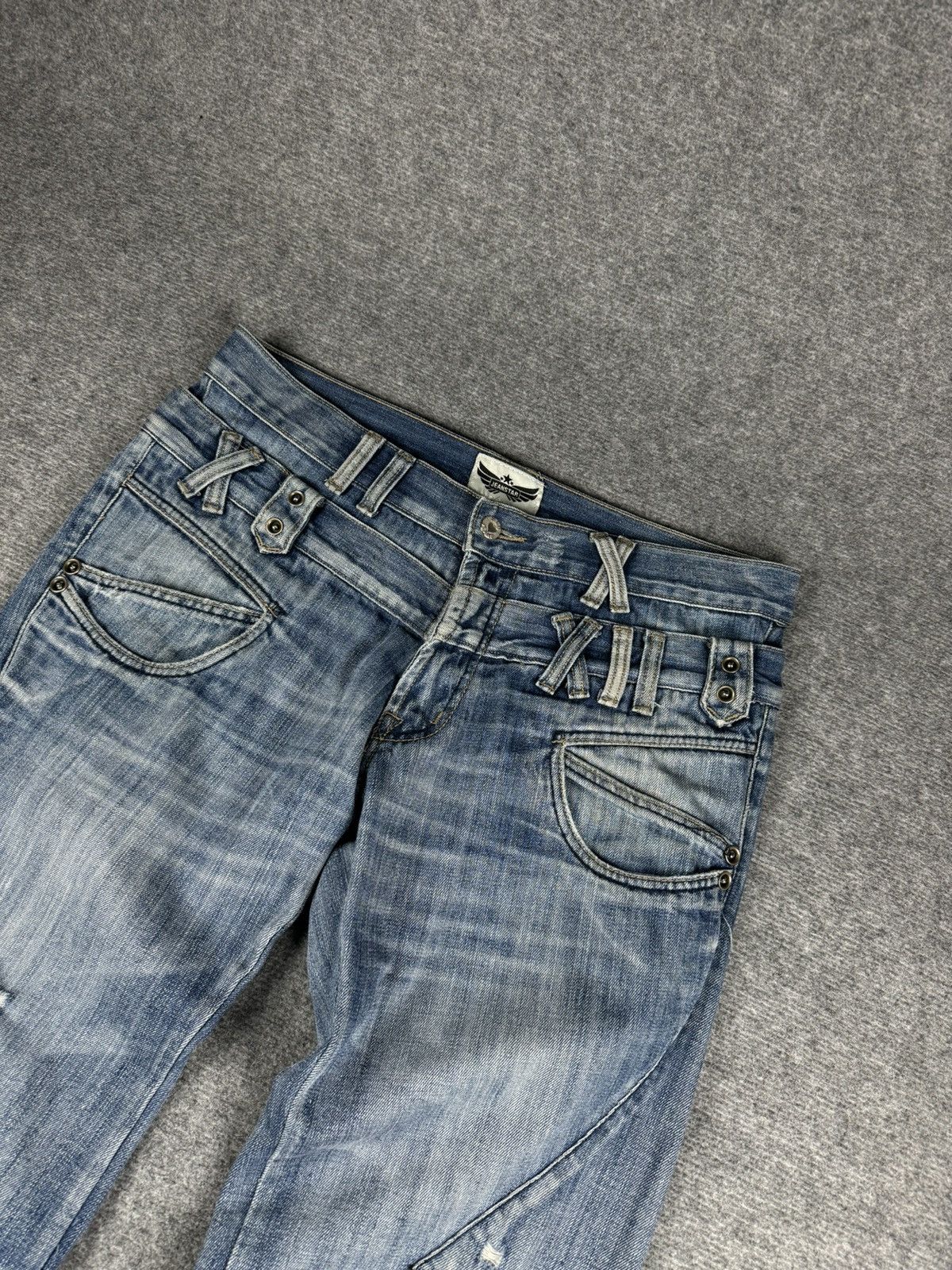 Japanese Brand Distressed denim straight fit pants Size US 34 / EU 50 - 8 Thumbnail