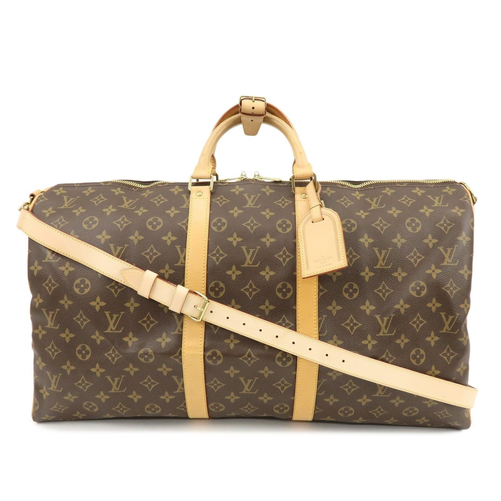 Louis Vuitton Louis Vuitton Monogram Keepall Bandouliere 55 Duffle Bag Size ONE SIZE - 1 Thumbnail