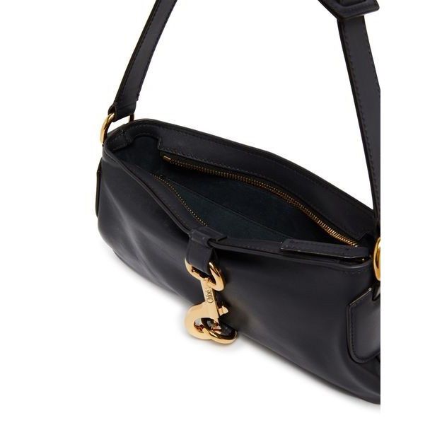 Chloe Kerala 25 Black Navy Shiny Leather Handbag New & Authe