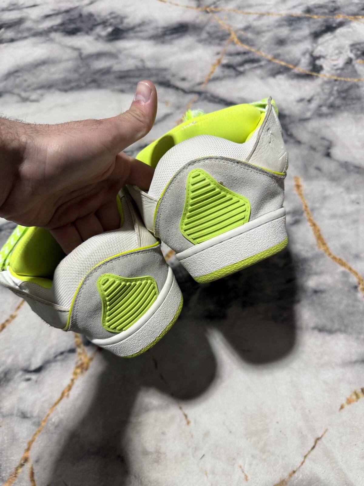 Lanvin Lanvin Curb White Neon Green - Sz 11Us Size US 11 / EU 44 - 5 Thumbnail