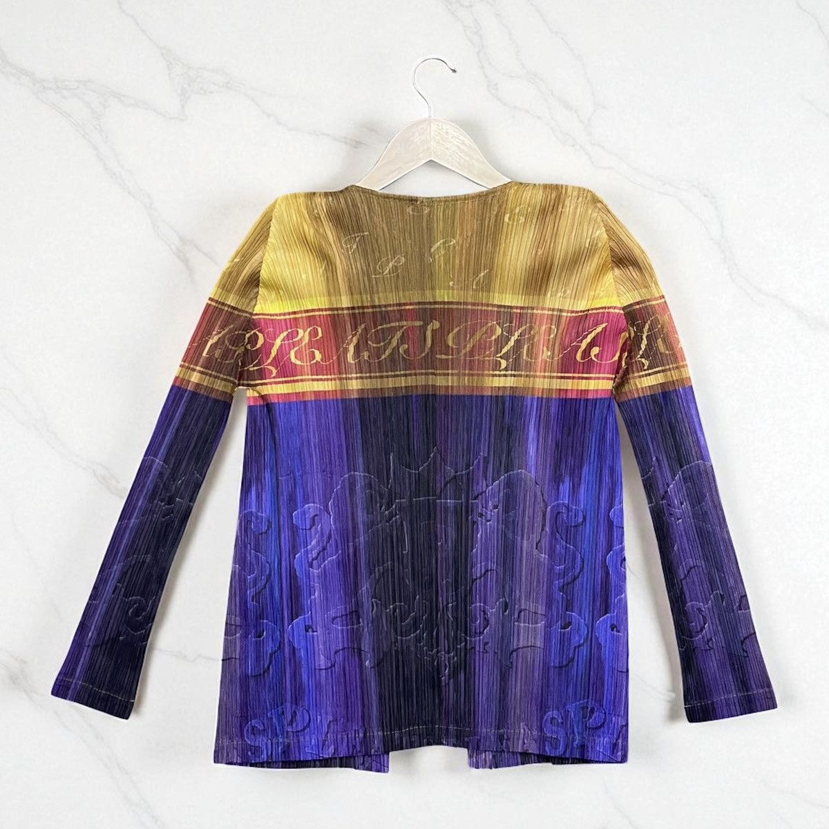 Pleats Please Issey Miyake Pleats Please Issey Miyake Pleated Cardign Mulcolor Size L / US 10 / IT 46 - 2 Thumbnail