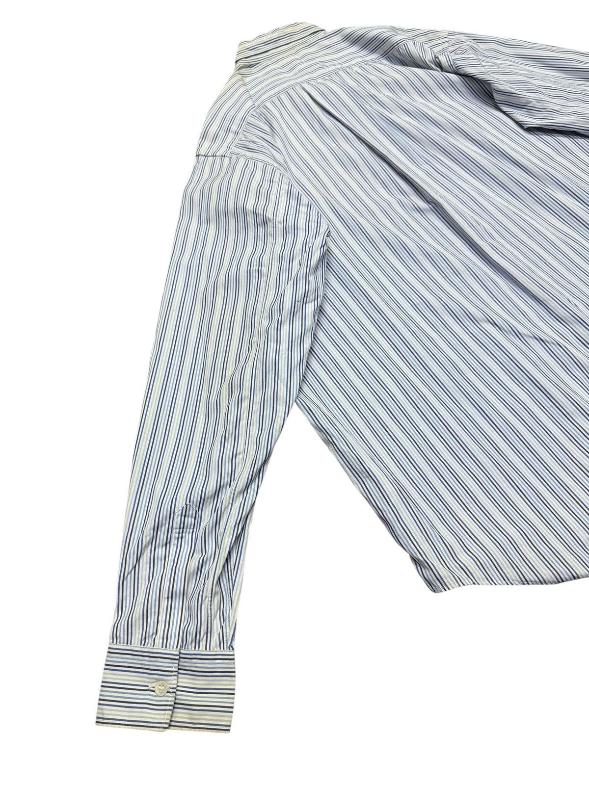 Comme des Garcons SHIRT Comme des Garçons Shirt Patchwork Shirt Black Panel Striped Size US S / EU 44-46 / 1 - 6 Thumbnail