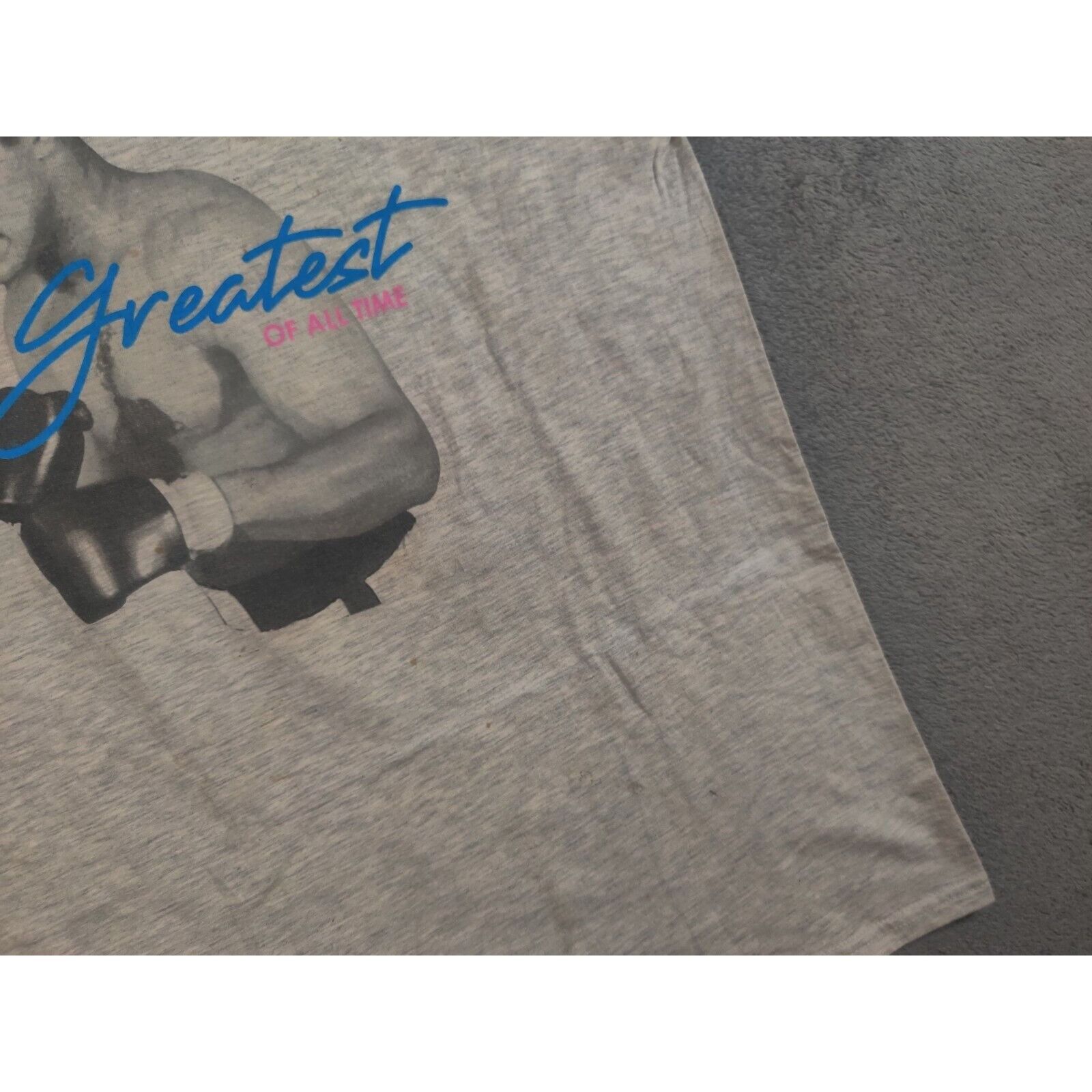 Other Muhammad Ali Shirt Adult Mens Medium Gray Blue The Greatest Size US M / EU 48-50 / 2 - 13 Thumbnail