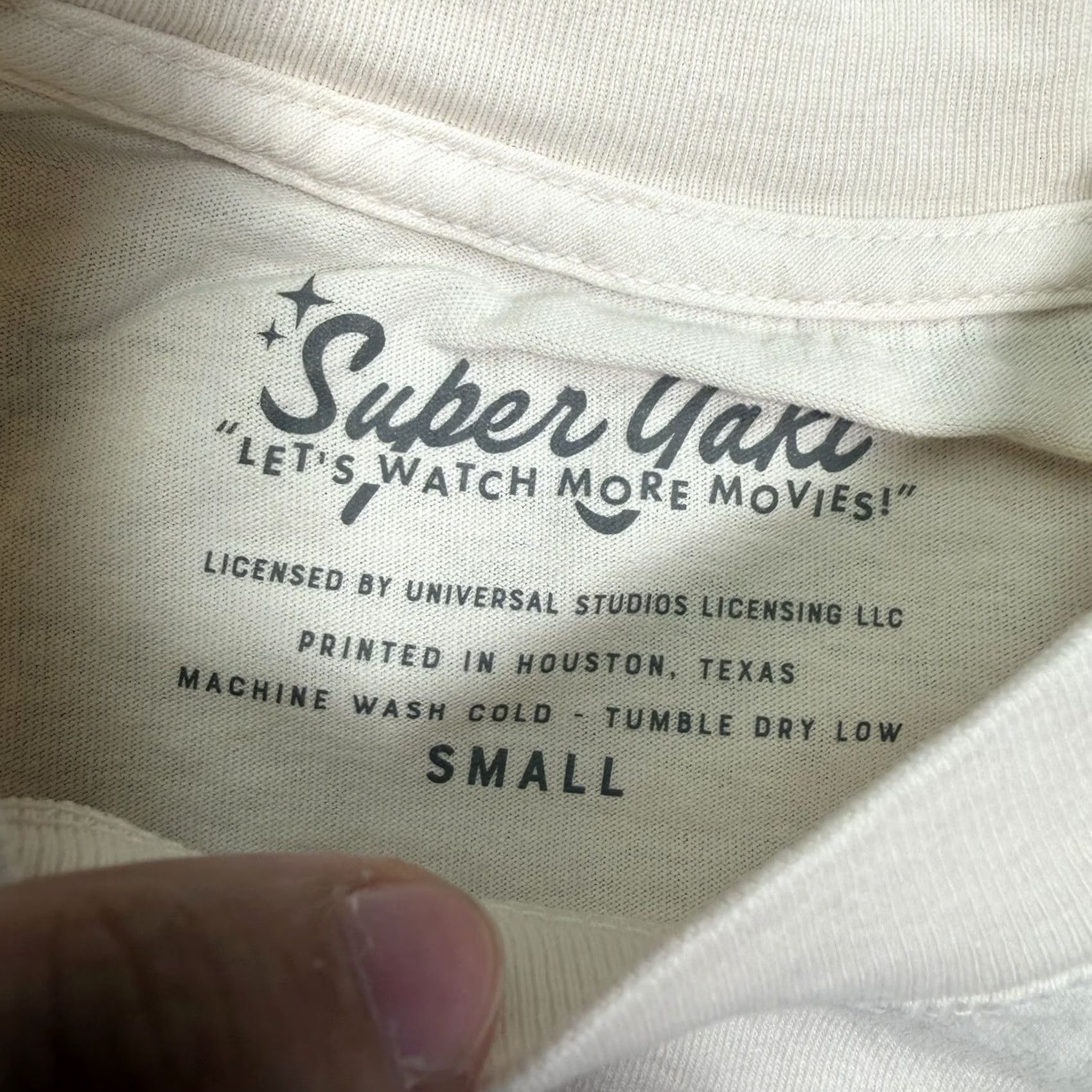 Vintage INSIDE Super Yaki Shirt Men’s Small Willem Dafoe Pidgin Schiwago Film Beige Size US S / EU 44-46 / 1 - 4 Thumbnail