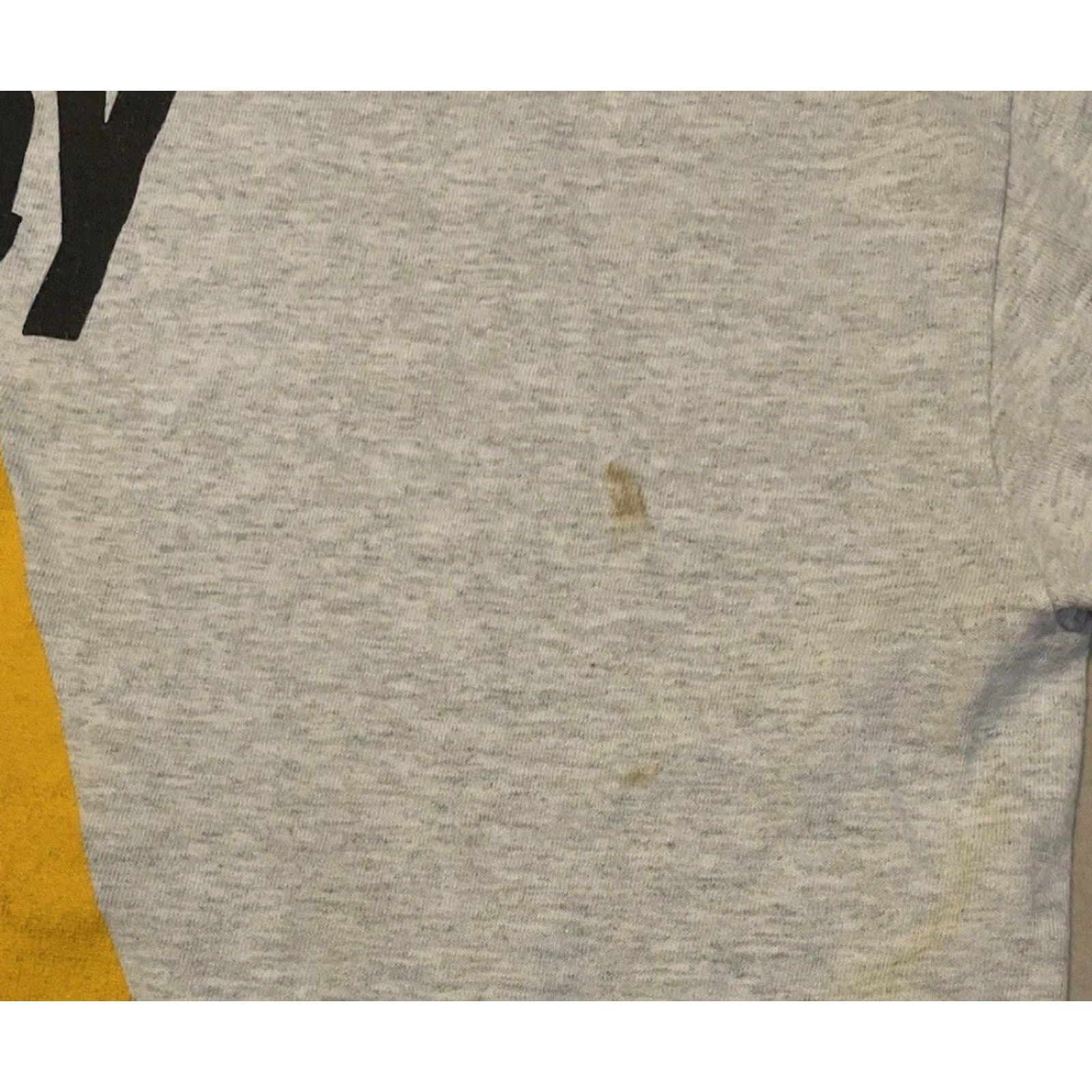 Vintage VINTAGE Wisconsin Cheese Head Distressed Shirt L Gray 90s College Grunge Funny Joke T-Shirt Mens Size US L / EU 52-54 / 3 - 5 Thumbnail