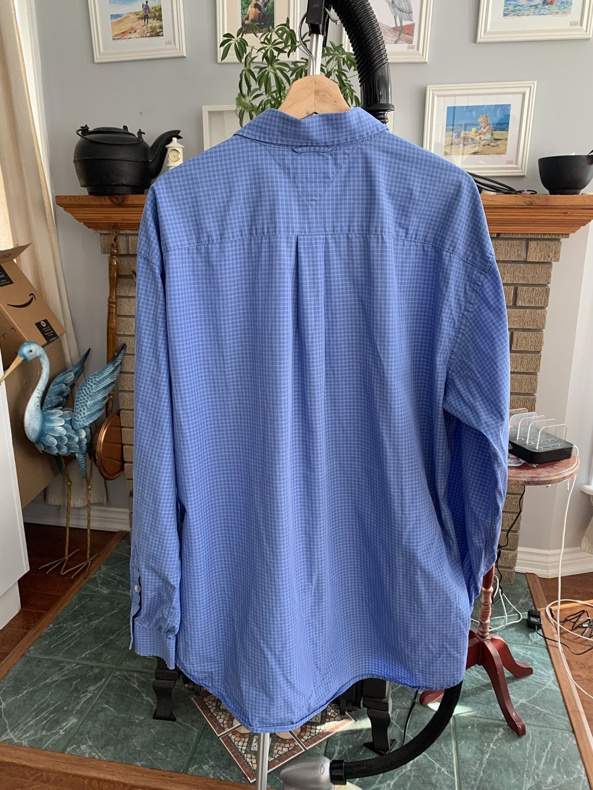Tommy Hilfiger × Vintage Vintage Tommy Hilfiger Dress Shirt Size US XL / EU 56 / 4 - 2 Thumbnail