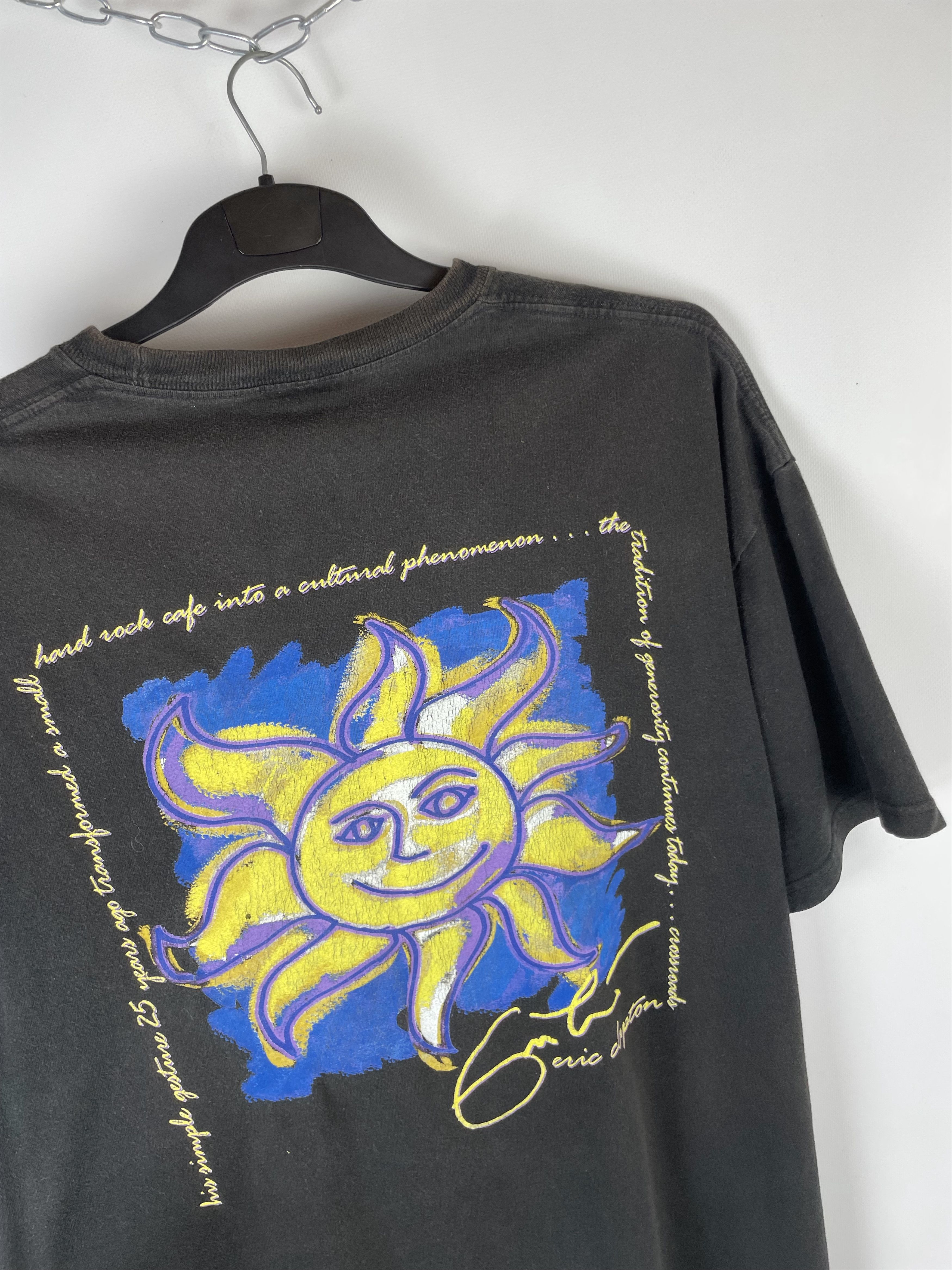 Hard Rock Cafe Crazy Vintage 90s Hard Rock Cafe London Faded Black Tee Size US XL / EU 56 / 4 - 8 Thumbnail