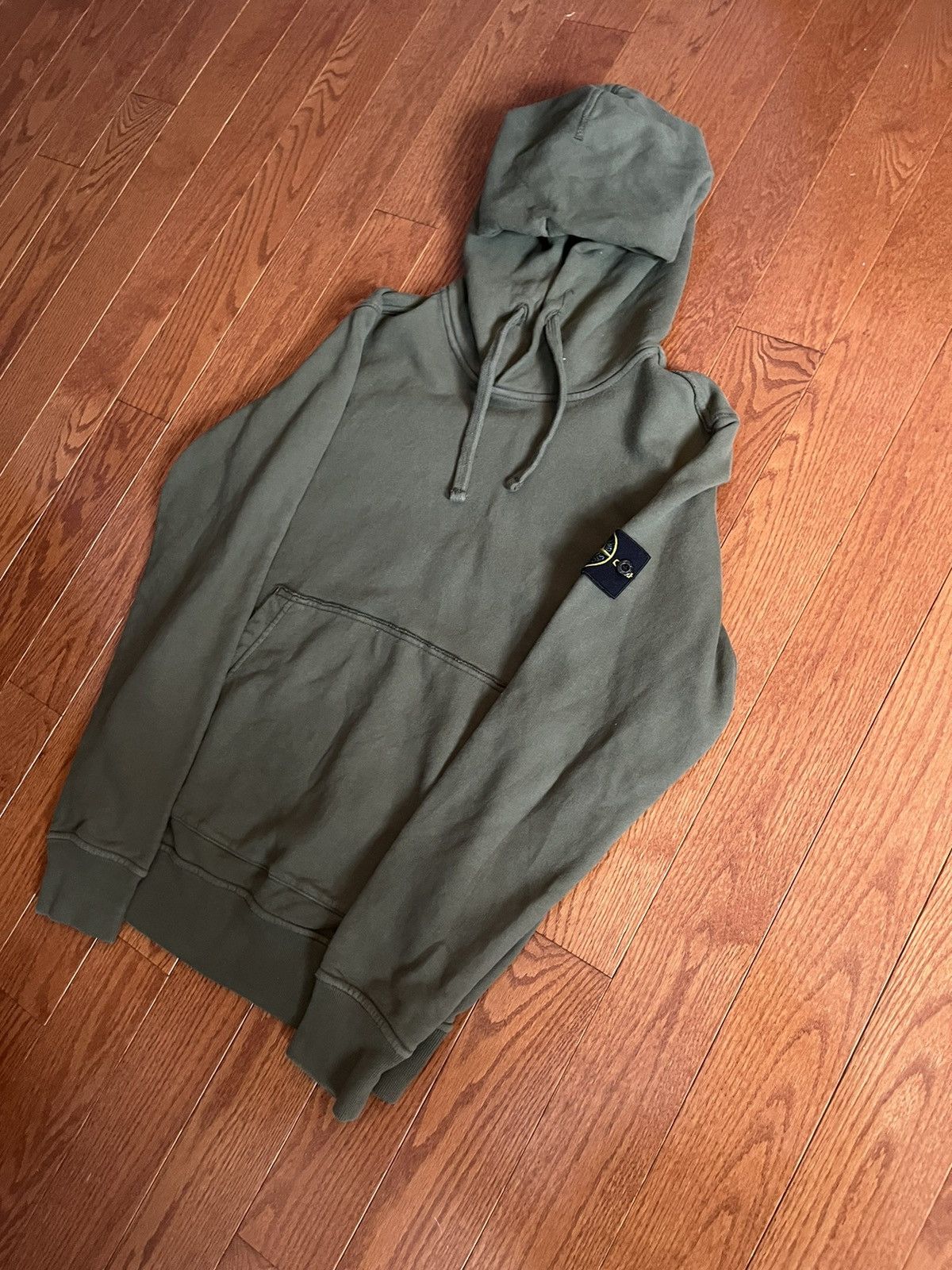 Stone Island Stone Island Patch Logo Hoodie Green Designer Massimo Osti Size US M / EU 48-50 / 2 - 4 Thumbnail